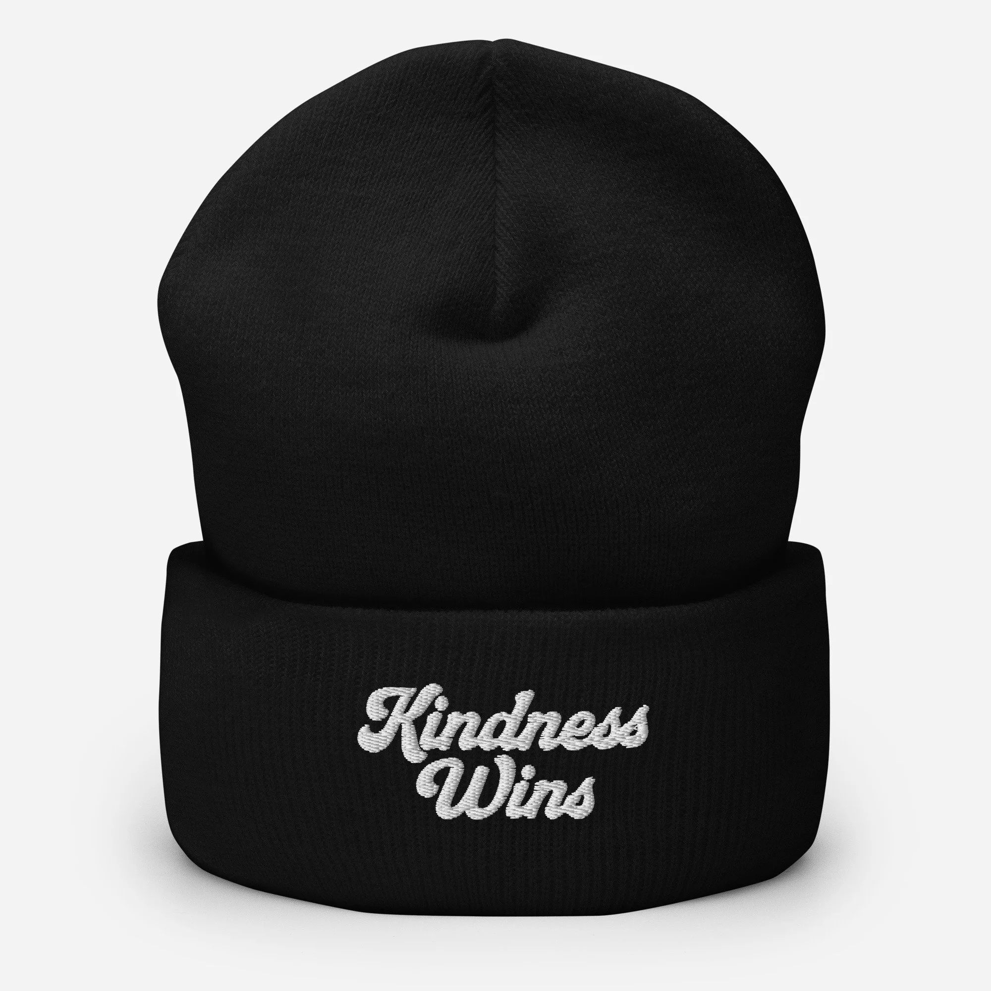 Kindness Wins Embroidered Beanie