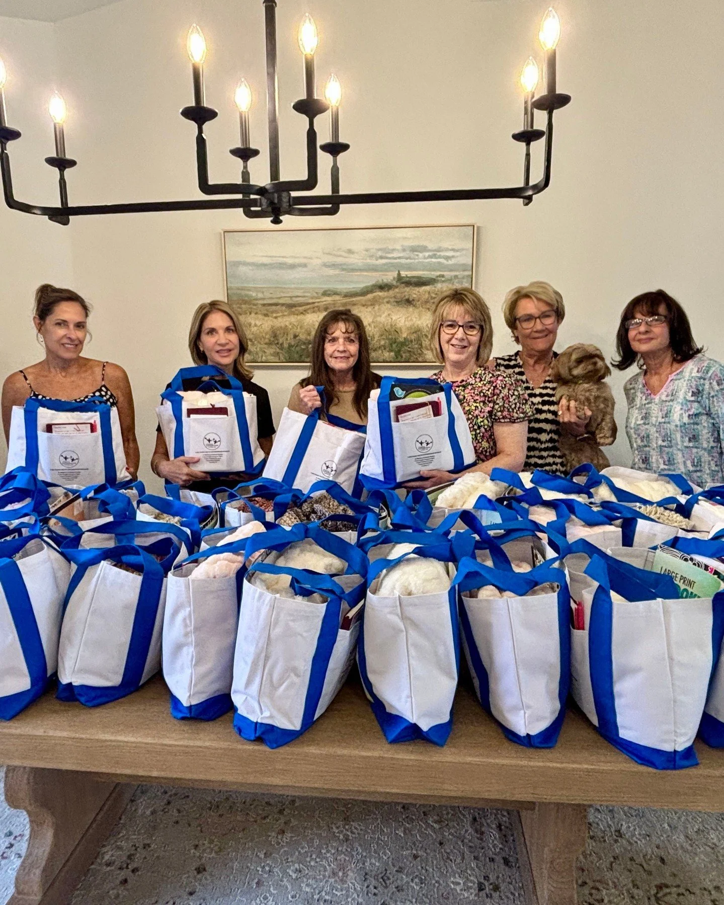 Because of donors like Tracy, we&rsquo;re able to show up for over 100 new patients. Tracy sponsored 104 Chemo Comfort Bags and, alongside her friends, personally packed each one in honor of her late husband, Jim. Thank you, Tracy. We are so grateful