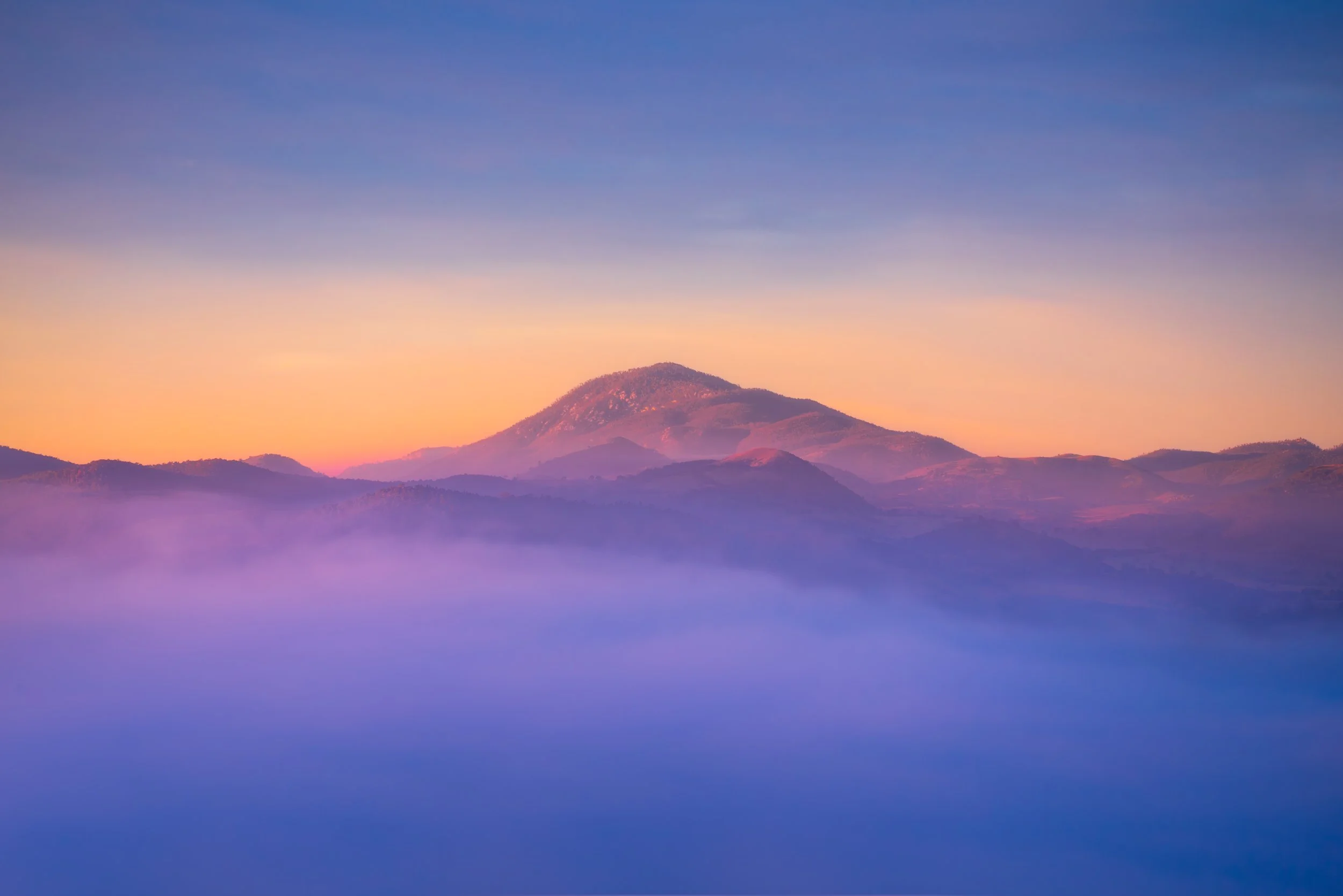 Mount Tennent in Morning Mist