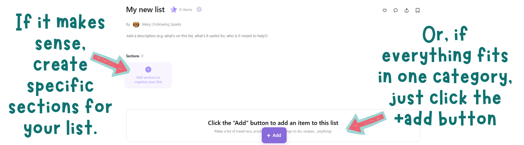 adding links and creating categories in benable