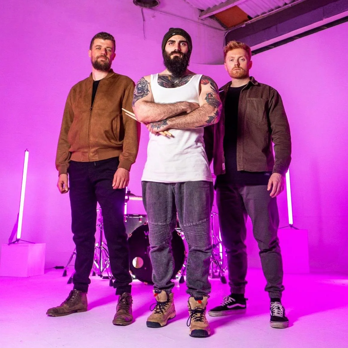 The Cost band publicity photo featuring El Estepario Siberiano