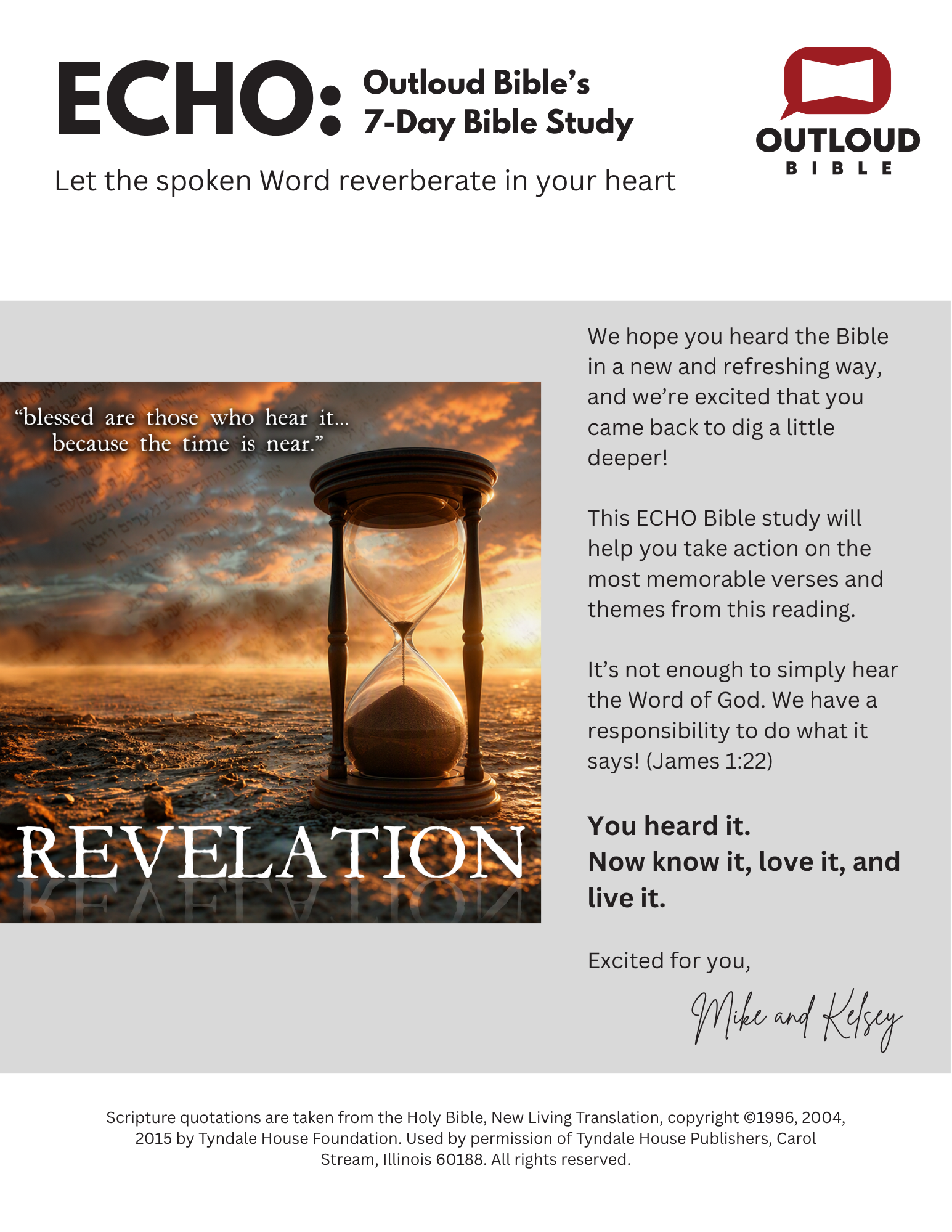 ECHO: Revelation - 7-Day Bible Study