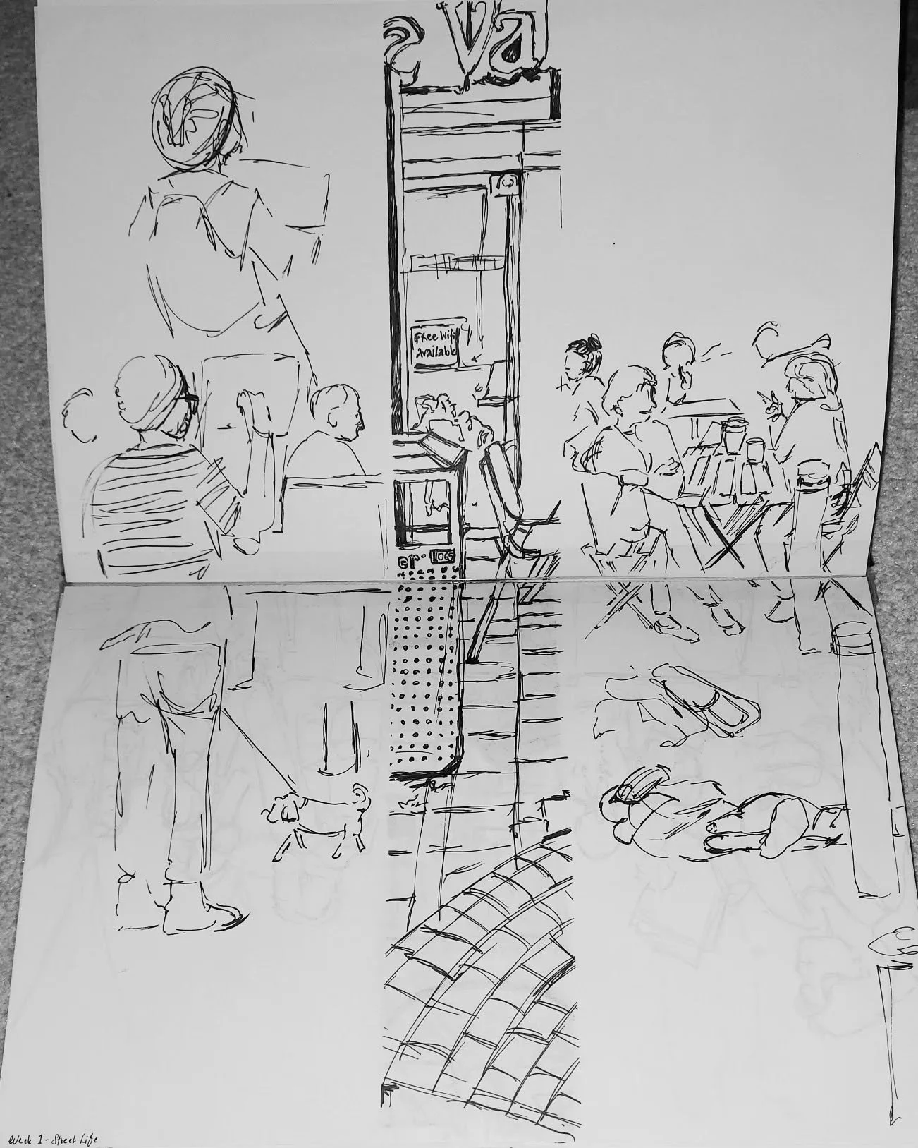 Starting my uni course with some perspective and character studies in central Cambridge and at home😊

#streetlife #illustration #perspective #cambridge #angliaruskinuniversity #lineart #sketching #cambridgeschoolofart