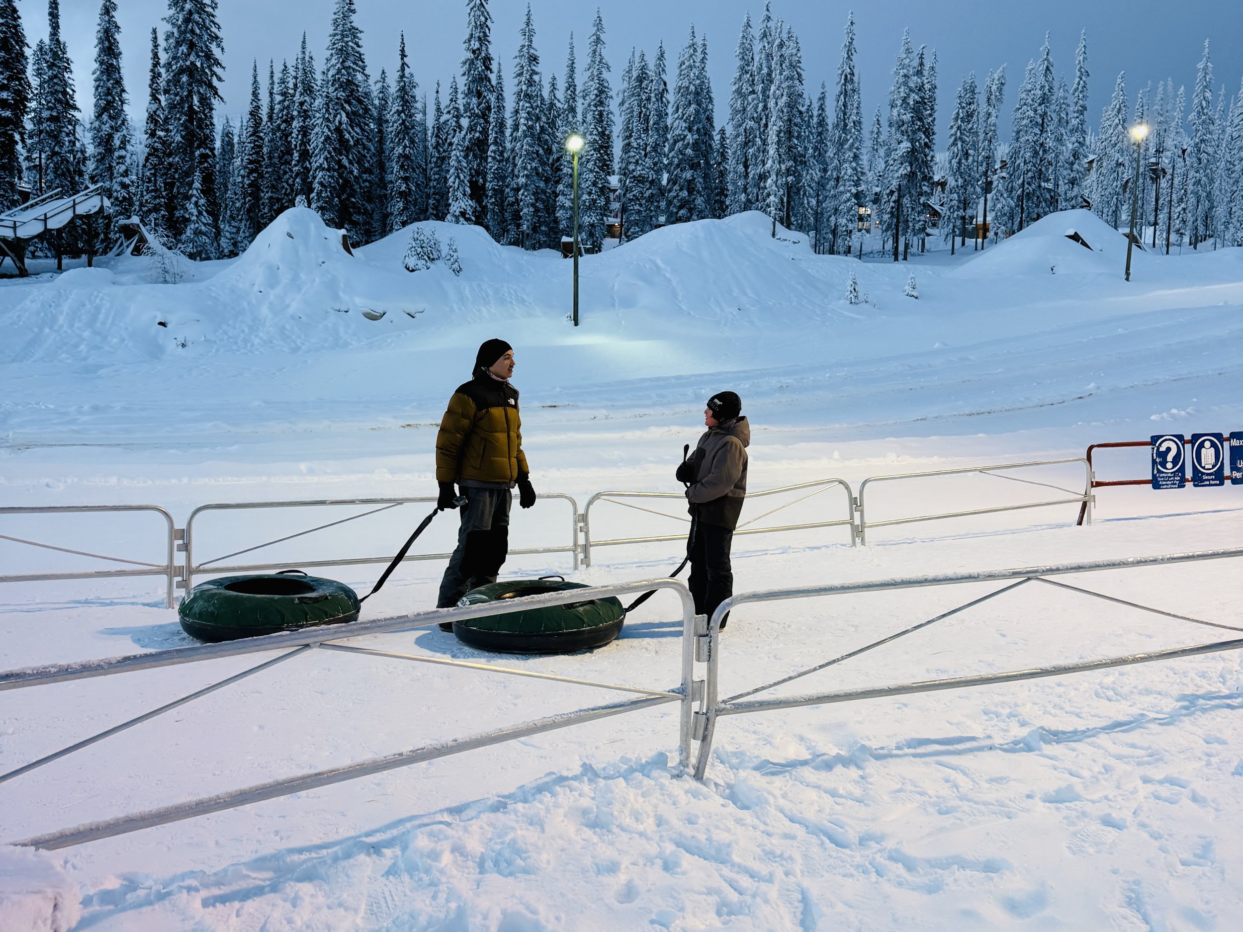 Tubing in Big White, Canada