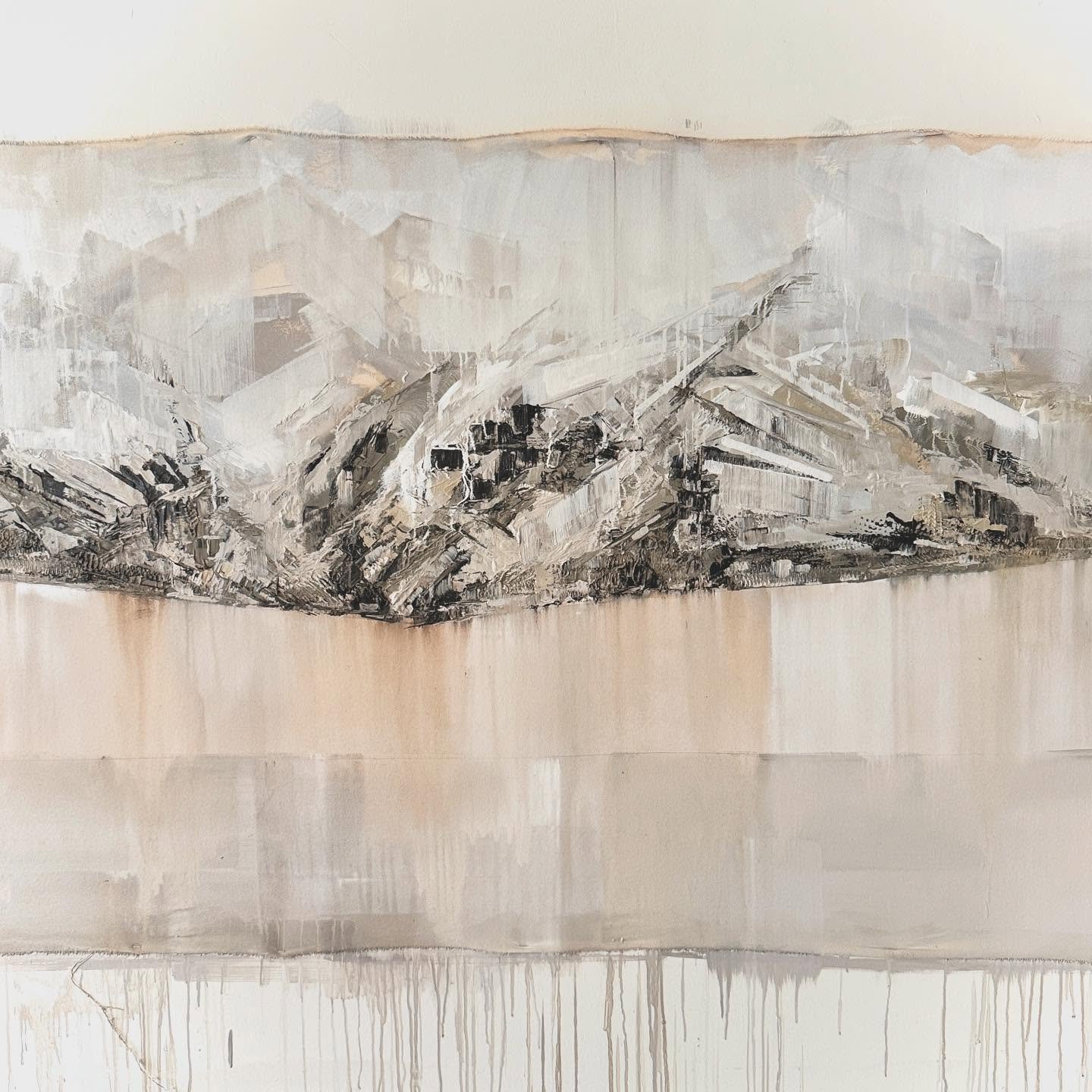Final piece from Terrains of Absence.
By Watt x Rickett | Livery Studio 

#artinprocess #landscapepaintings #abstractlandscapepainting #britishartists
