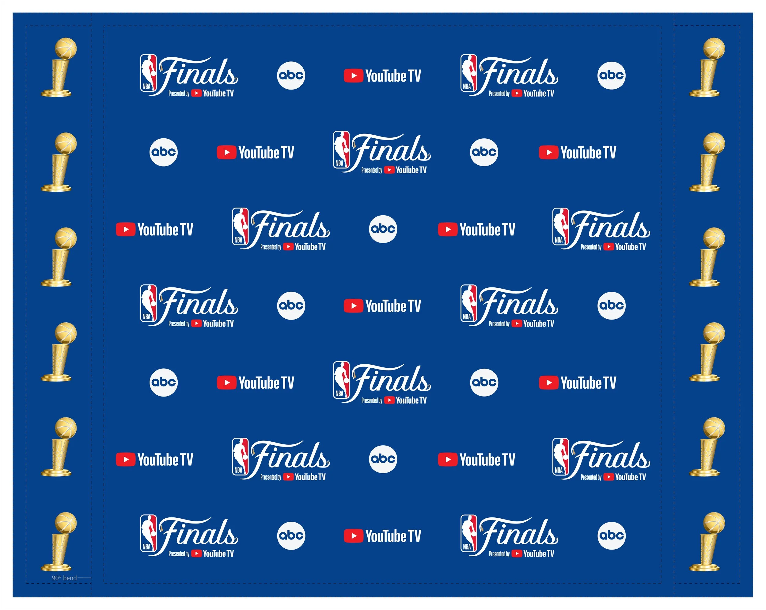 2025 NBA Finals Press Banner with sides