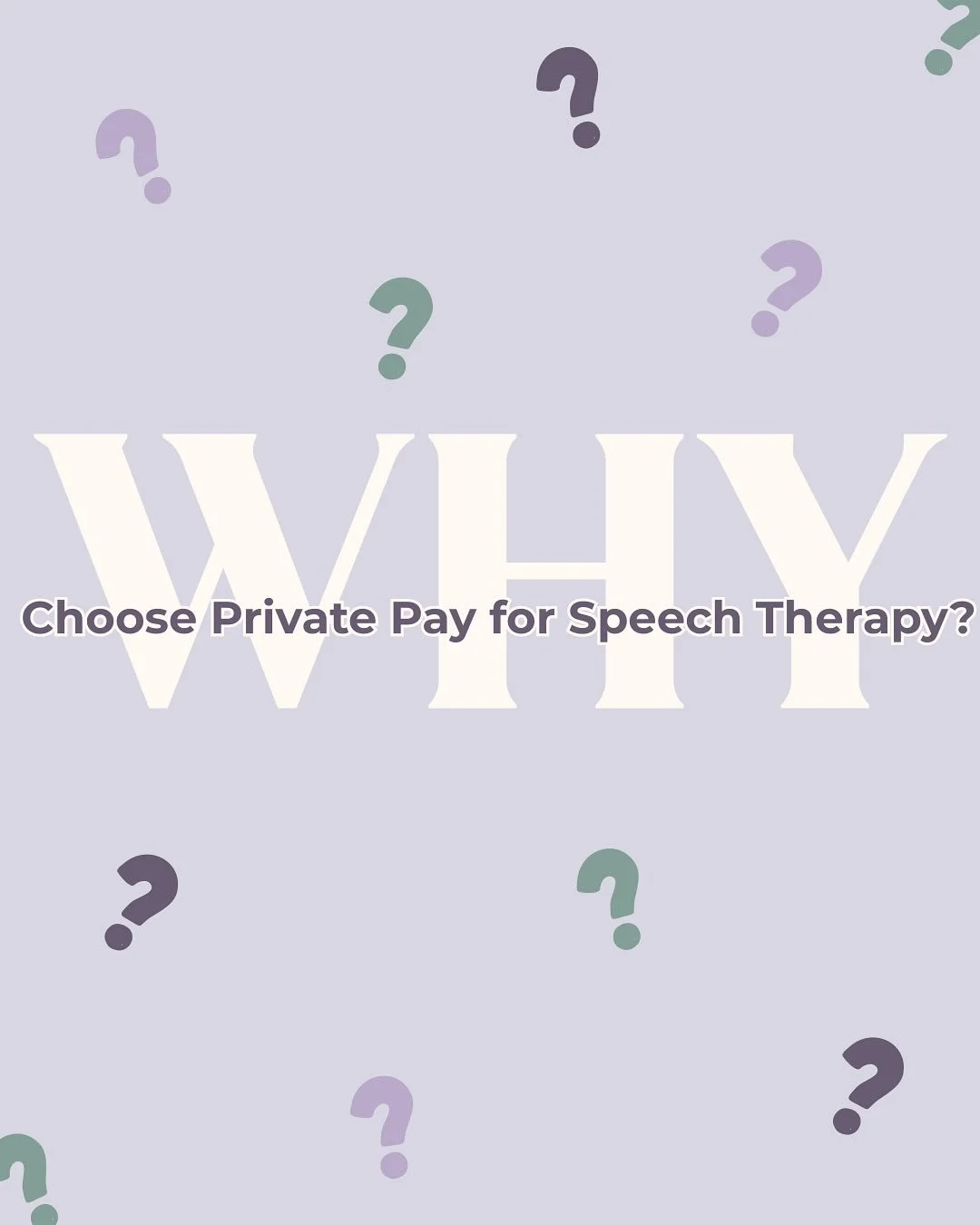 Wondering why some families choose private pay for speech therapy?
Here are a few reasons:
• No waiting months to get started
• Sessions tailored to your child’s needs, not insurance codes
• Flexible scheduling and locations
&bu