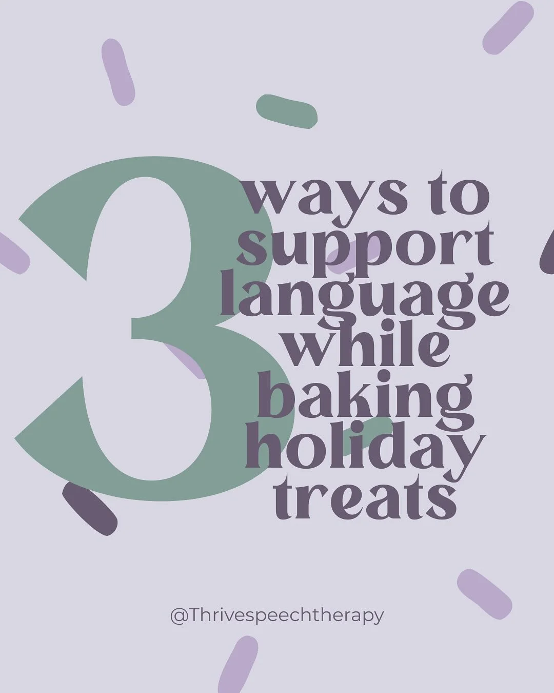 Holiday baking is more than just a fun tradition - it&rsquo;s also a great opportunity to support your child&rsquo;s language development.

From naming ingredients to retelling the steps, there are so many ways to build communication skills in the ki