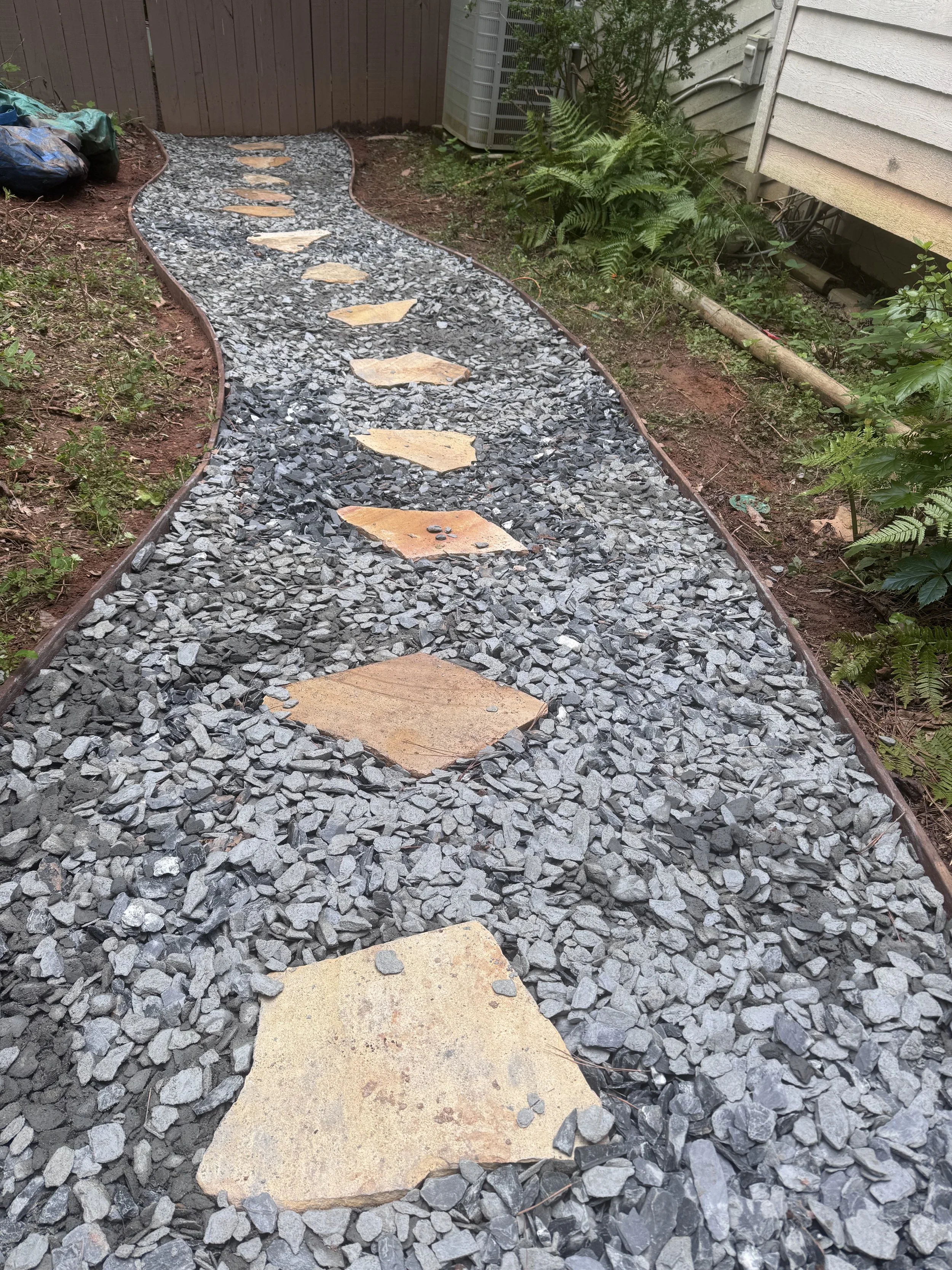 Slate Chip Pathway After
