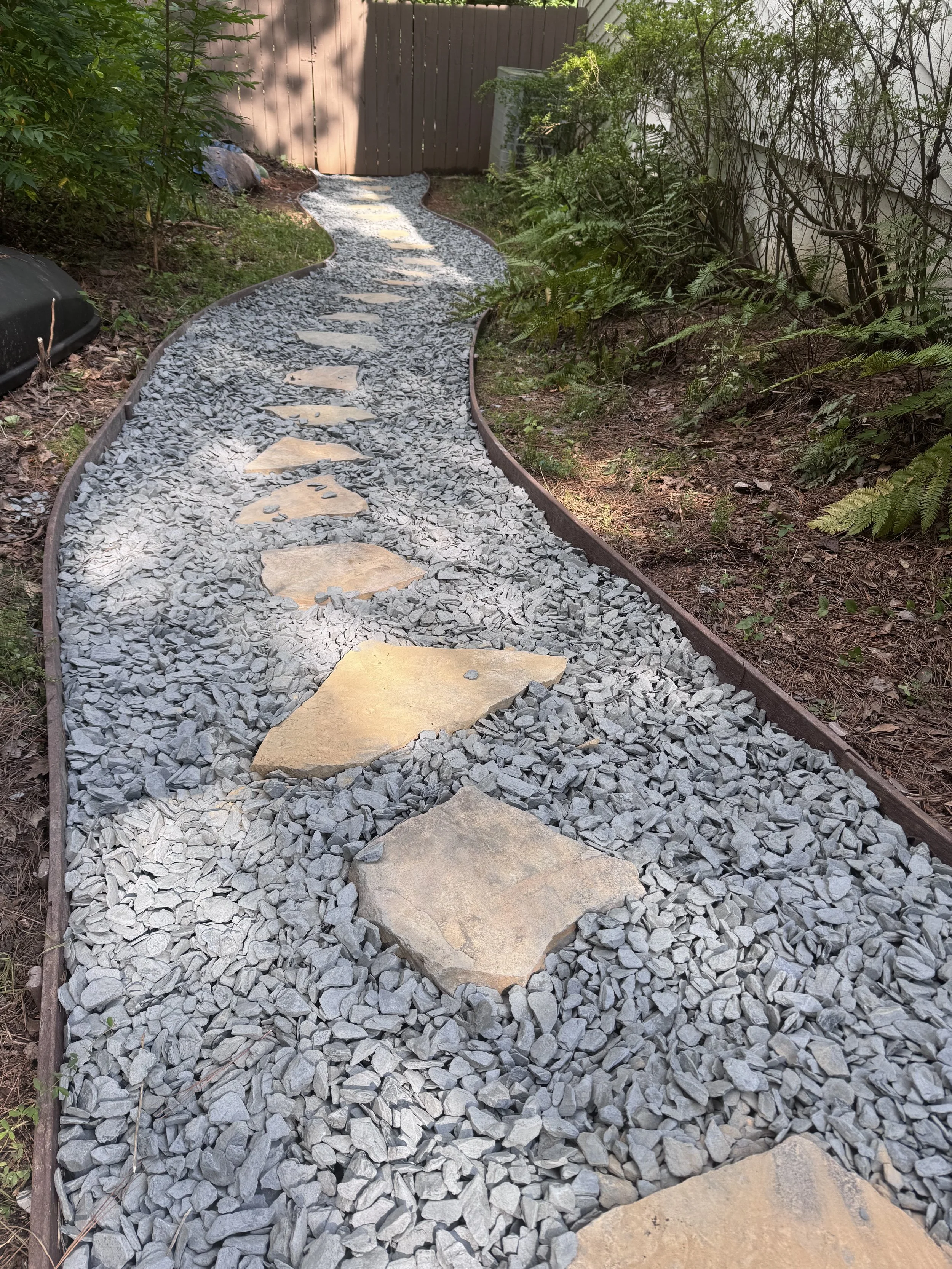 Curvy Slate Chip Pathways