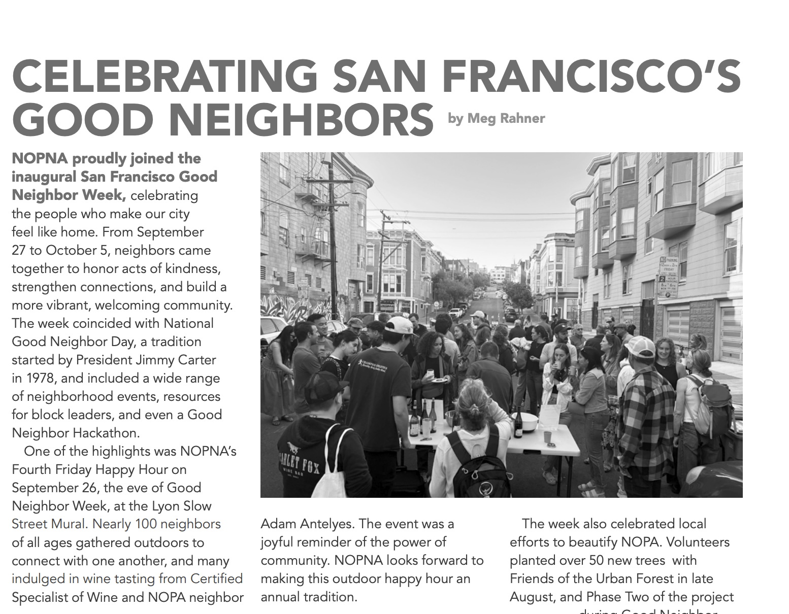 (Dec 2025, NOPNA News) Celebrating San Francisco’s Good Neighbors