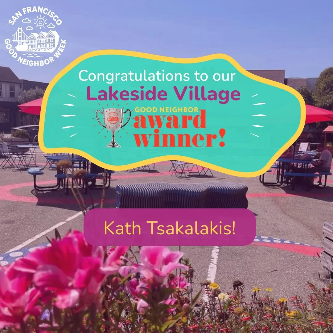 🏆 We are rolling out announcements of our 2025 Good Neighbor Award Winners. Congratulations to our lovely winner from Lakeside Village!

Thank you @friendsoflakesidevillage for helping celebrate the SF Good Neighbor Award Winners!

#sfgoodneighborwe