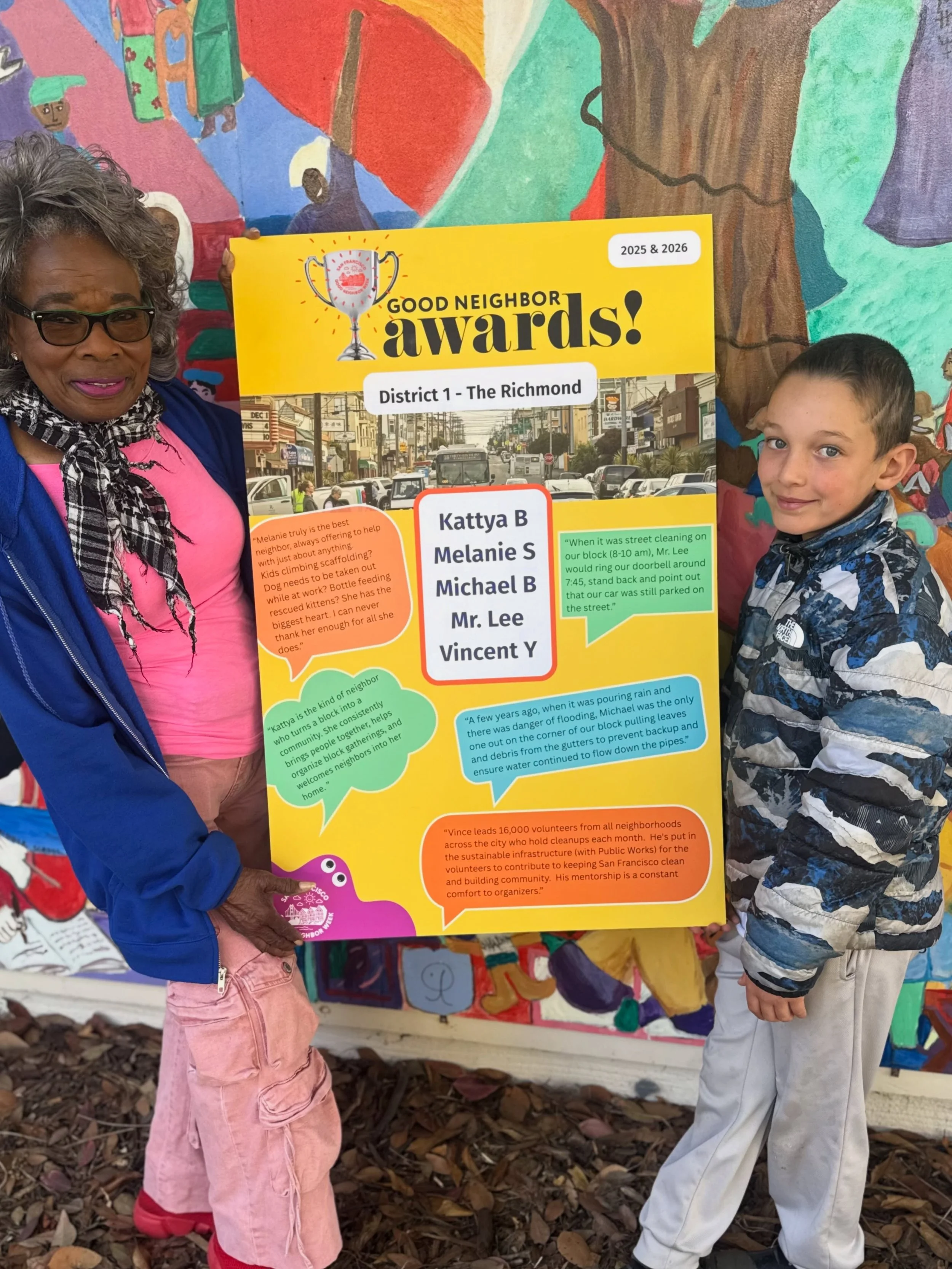 A lot of things went right at our Civic Center Plaza kickoff  on Saturday, but one thing went very wrong&hellip; we kept our Award Winner posters under wraps&hellip; literally! We forgot to put them out on the district tables 🫠😭😬

So here is Barba