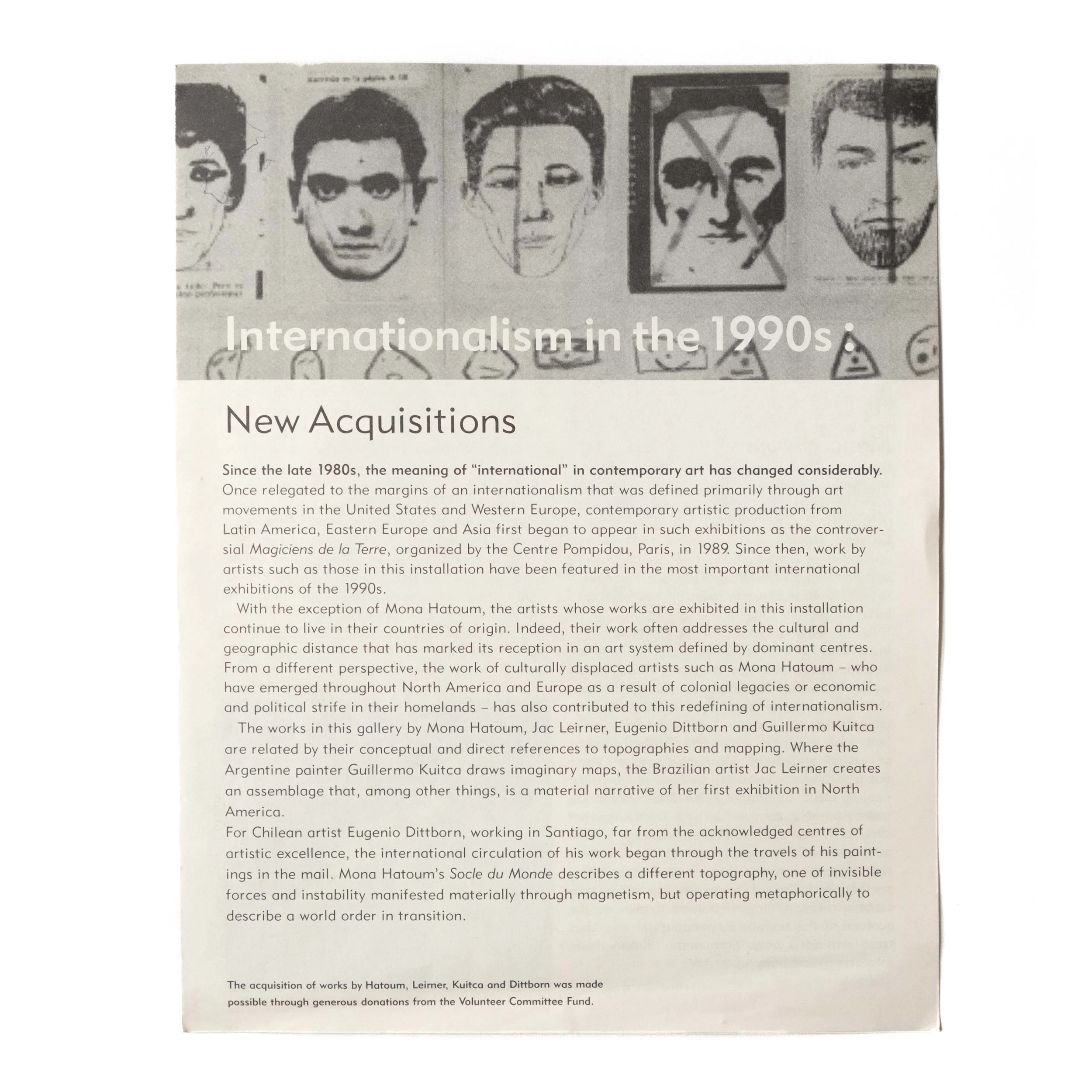 Internationalism In The 1990s: New Acquisitions