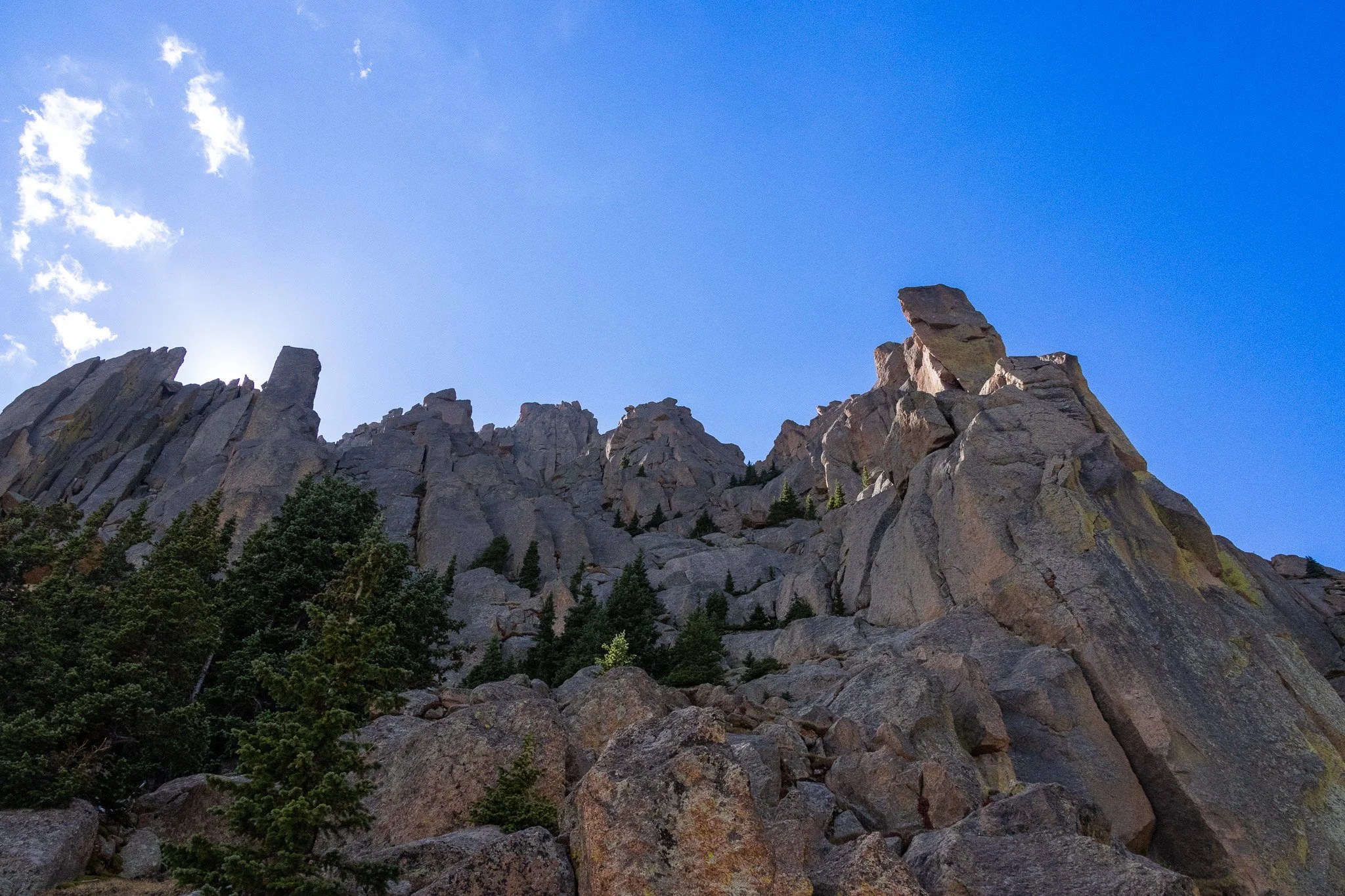  Looking at the Sphinx with the Moontower looming above 