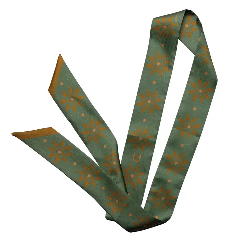 SILK TWILLY SCARF  - “Love Your Neighbor” Neck & Hair Scarf