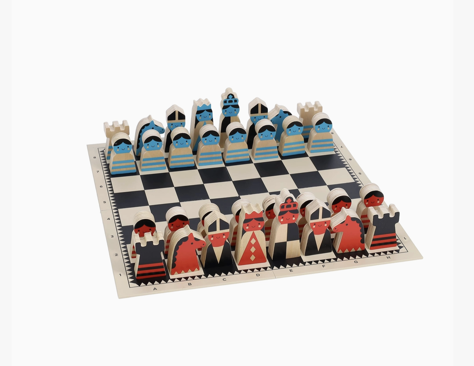 On the Move Wooden Chess Set