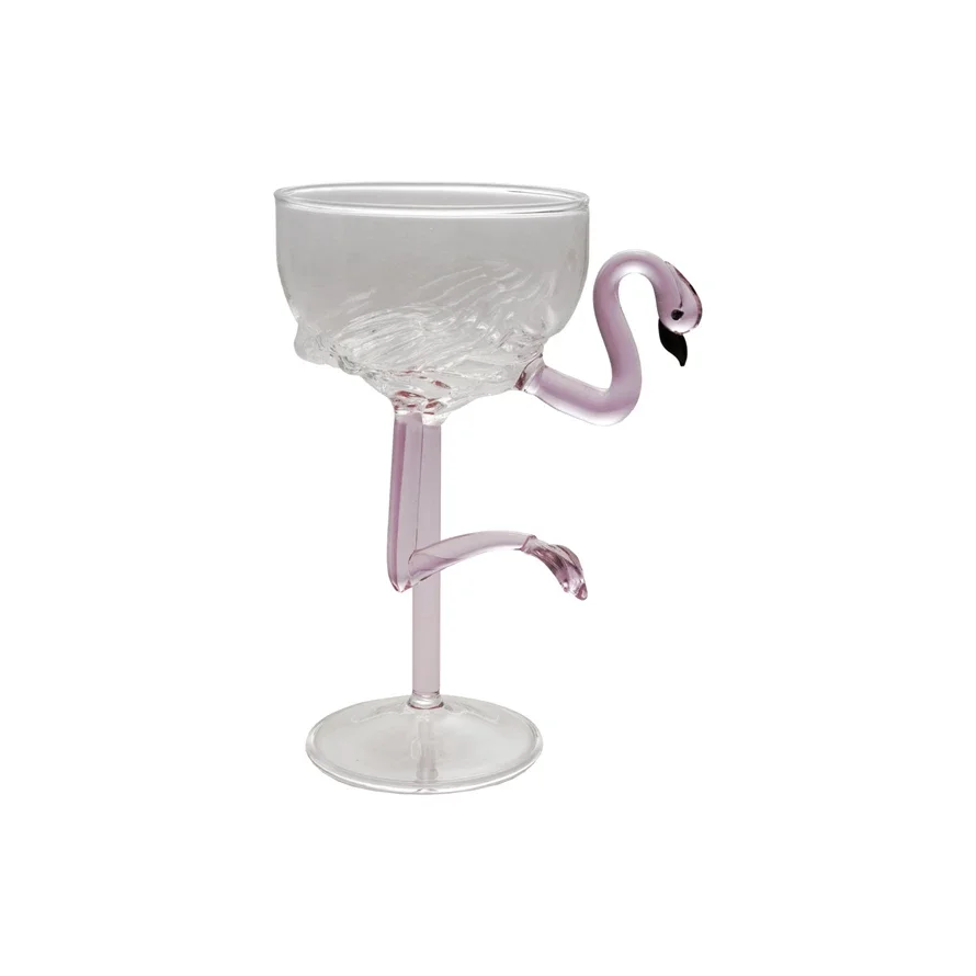 FLAMINGO WINE GLASS