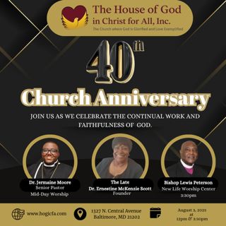 40th Church Anniversary