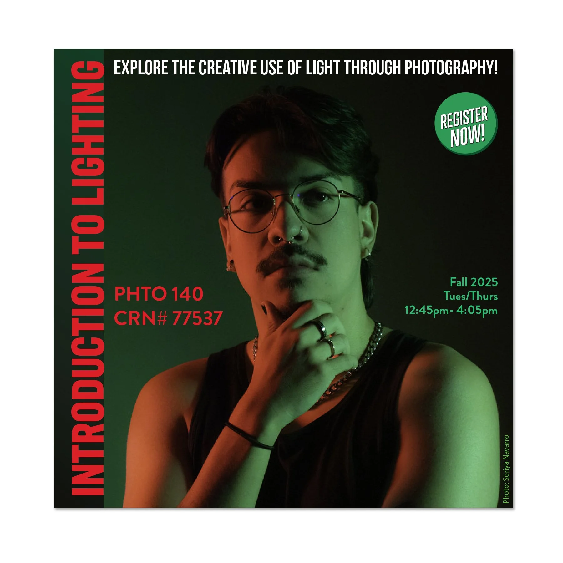 Lighting course ad for Rio Hondo College