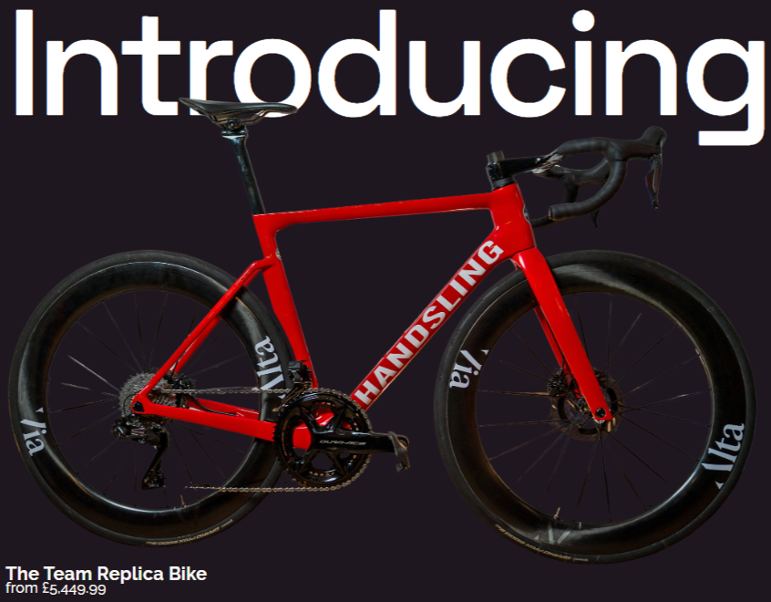 Introducing the Handsling A1R0evoS Team Replica Bike