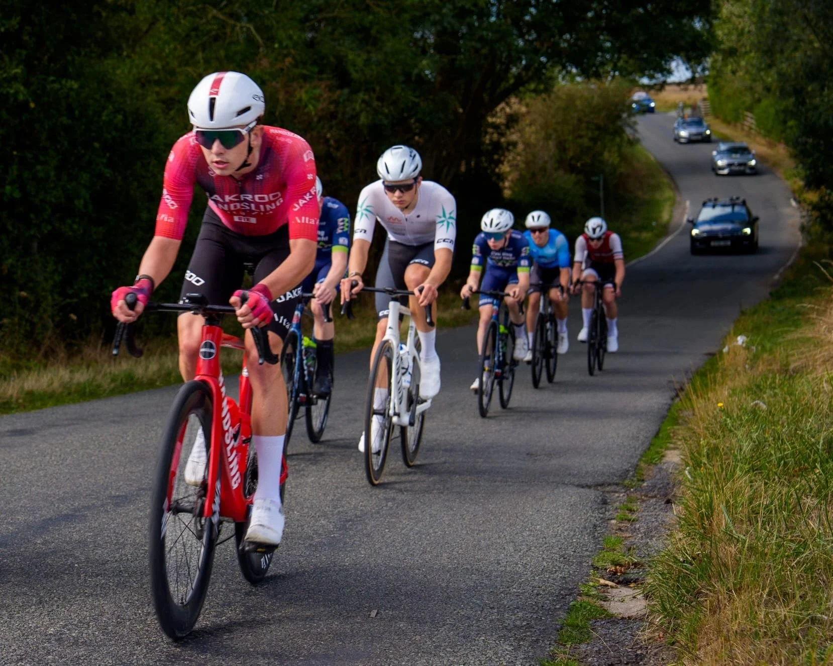 Racing aggressively to bridge the break at yesterday&rsquo;s Chas Messenger Trophy (U23)

With the rest of the development team on the road in Flanders, manage to get 14th and nine valuable points, leaving the team just 12 points off the lead in @the