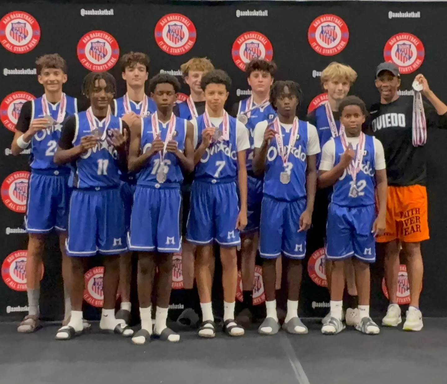Congratulations to our 8th grade team for winning a championship at @aaubasketball #DisneyMemorialDay