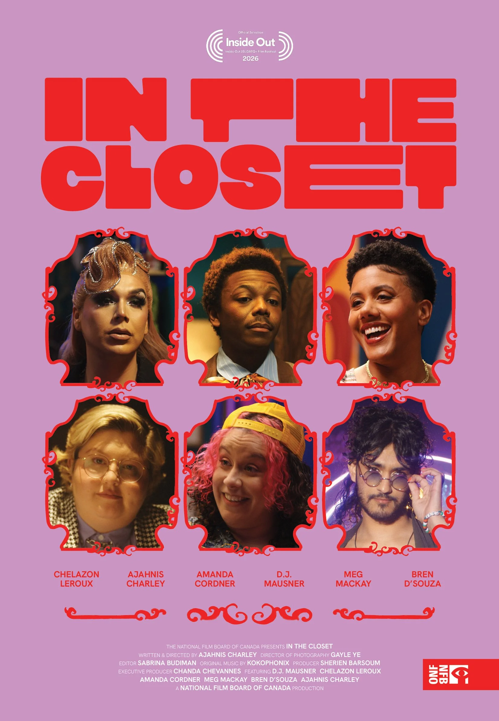 In the Closet movie poster featuring six subjects