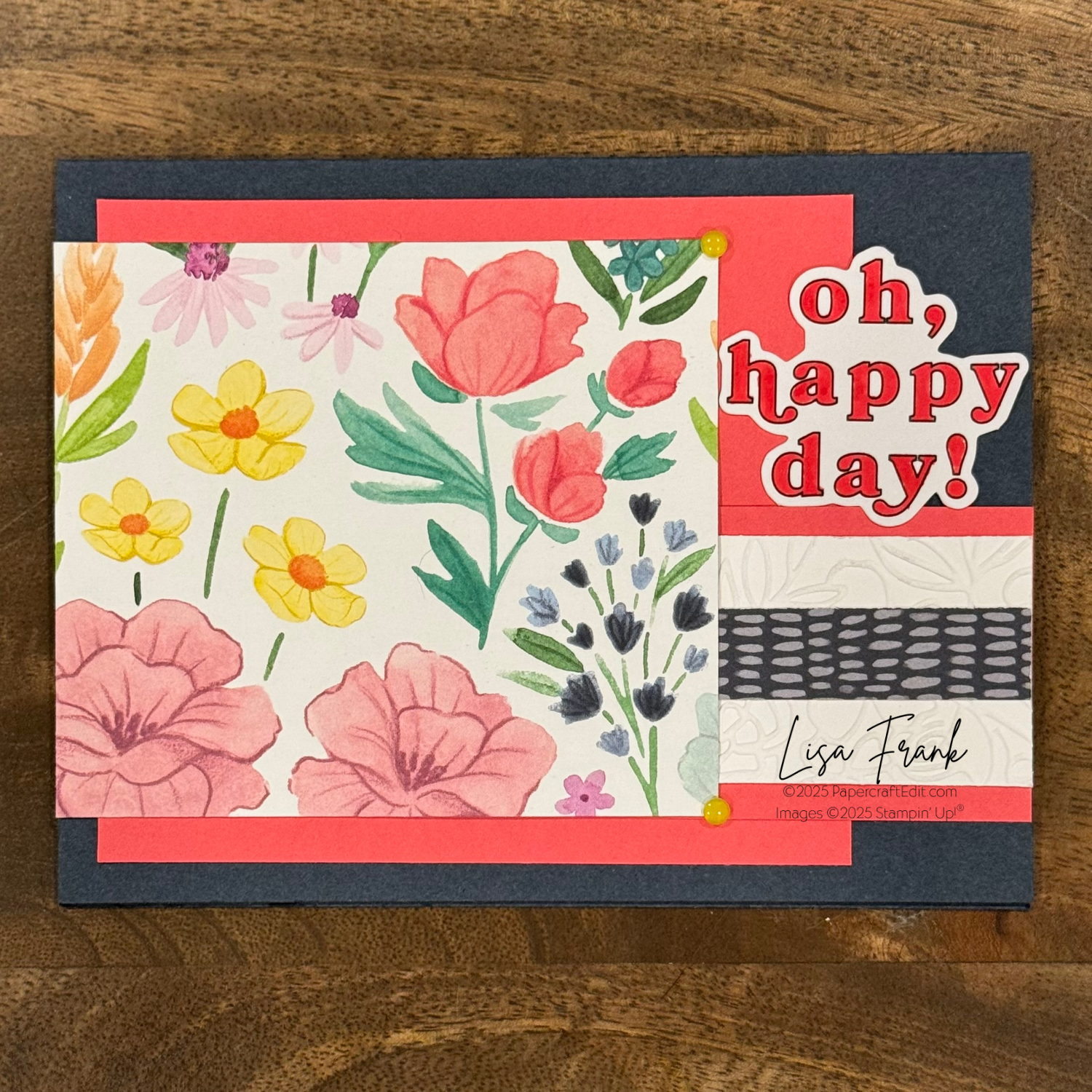 Bright Floral Card (#GDP497)