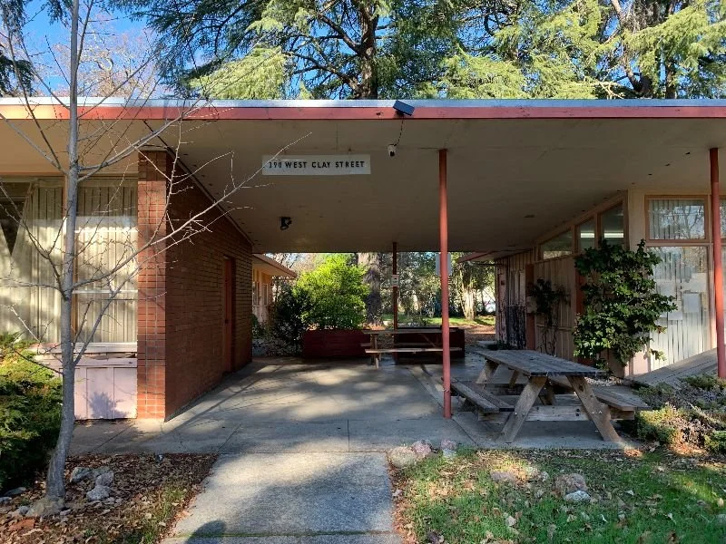 Exterior of Clay Street location of the new KZYX studios in Ukiah, California.