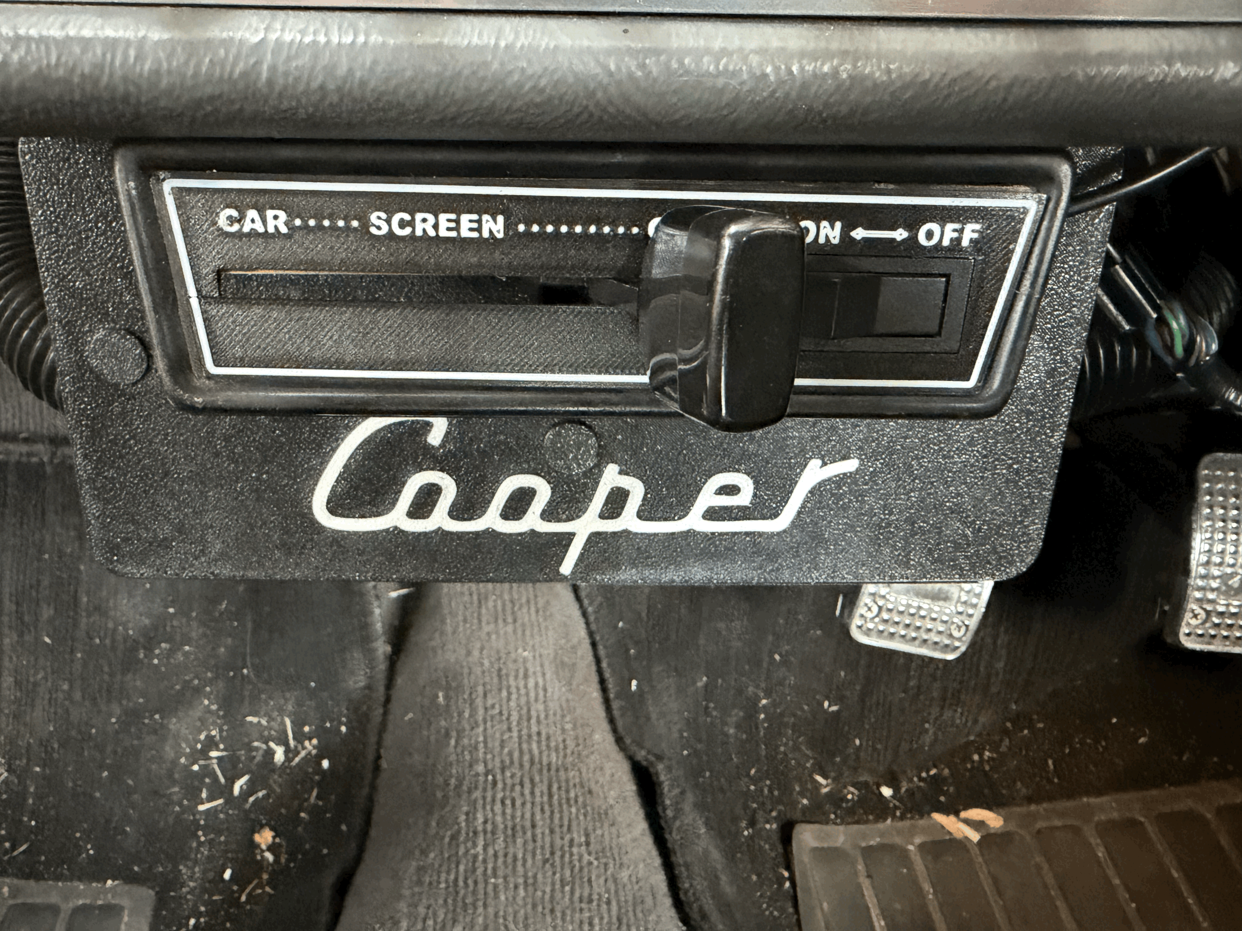 Classic Mini Heater Control Label Replacement