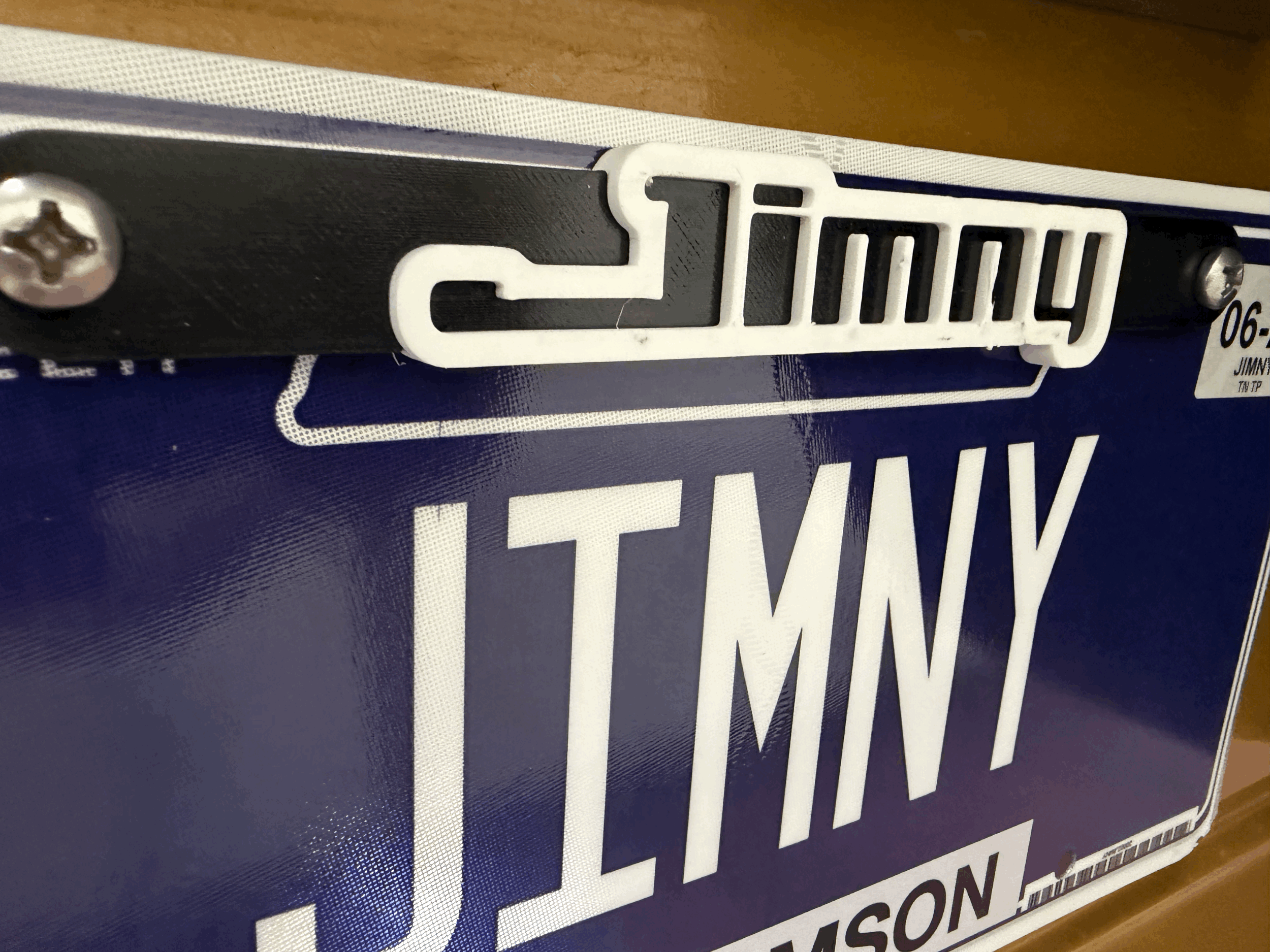 CUSTOM License Plate Tag