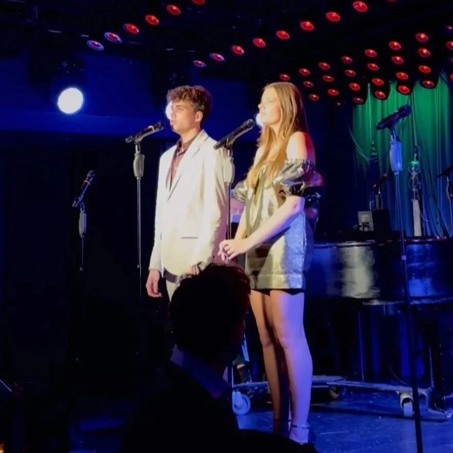Teddy (and his sister MaryRose) performing an original Christmas song by Oliver Richman at the Laurie Beechman Theater