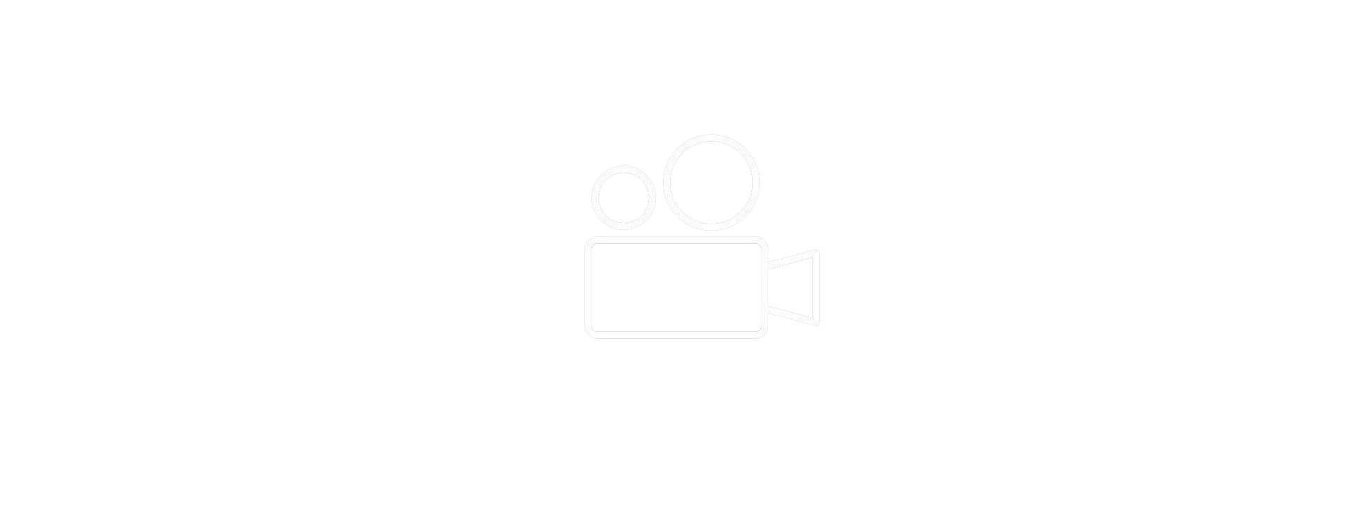Video camera icon with two circles and a rectangle.