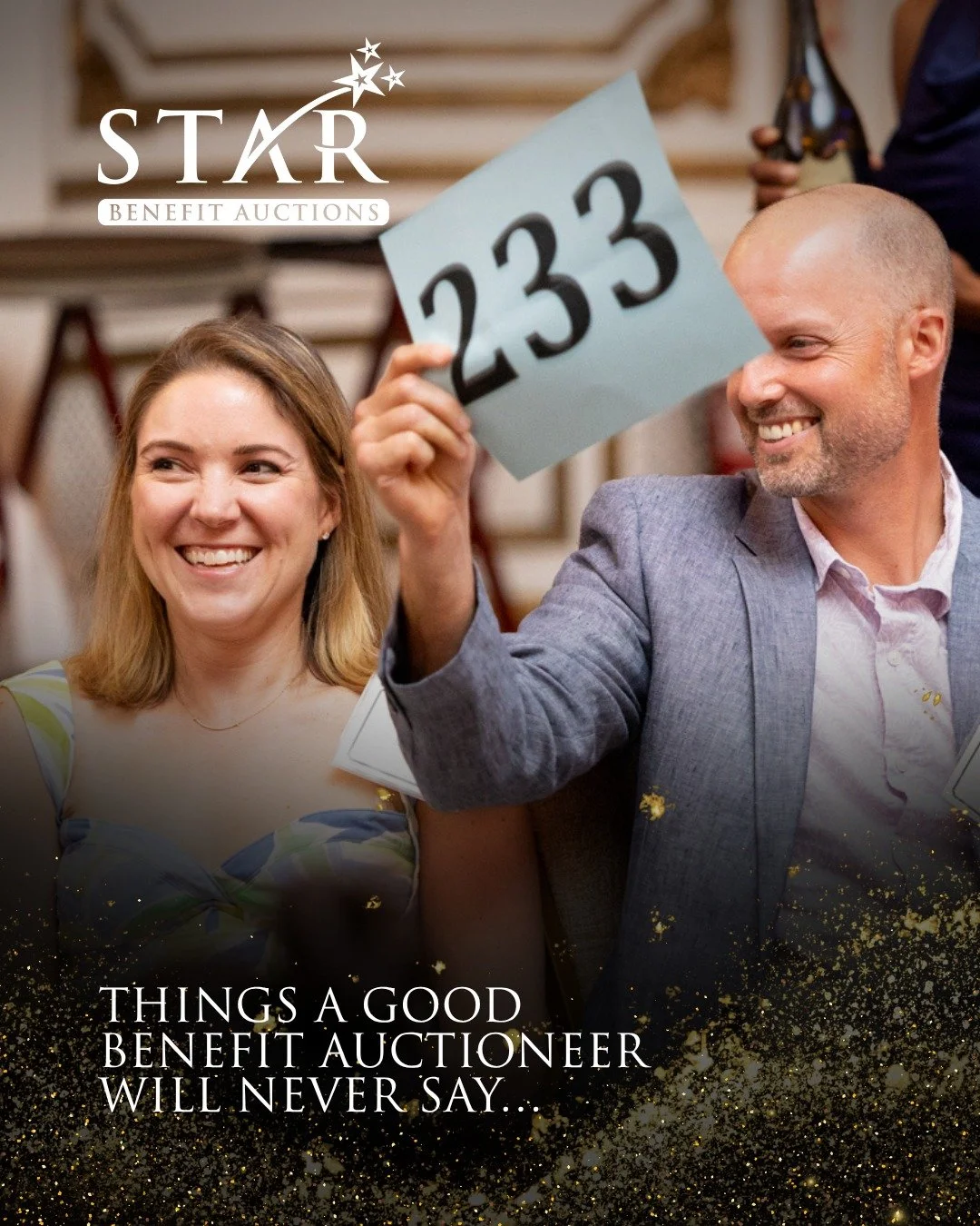 Other things you won't hear from me: &ldquo;We didn't have time to talk about the Fund-a-Need.&rdquo; &ldquo;I'm sure the sound will be fine.&rdquo; &ldquo;Let's add five more live auction items.&rdquo; Or, my personal favorite, &ldquo;Does anyone kn
