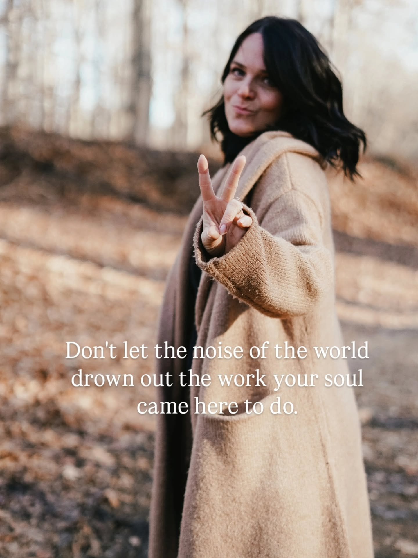 Don't let the noise of the world drown out the work your soul came here to do.

🤎 T