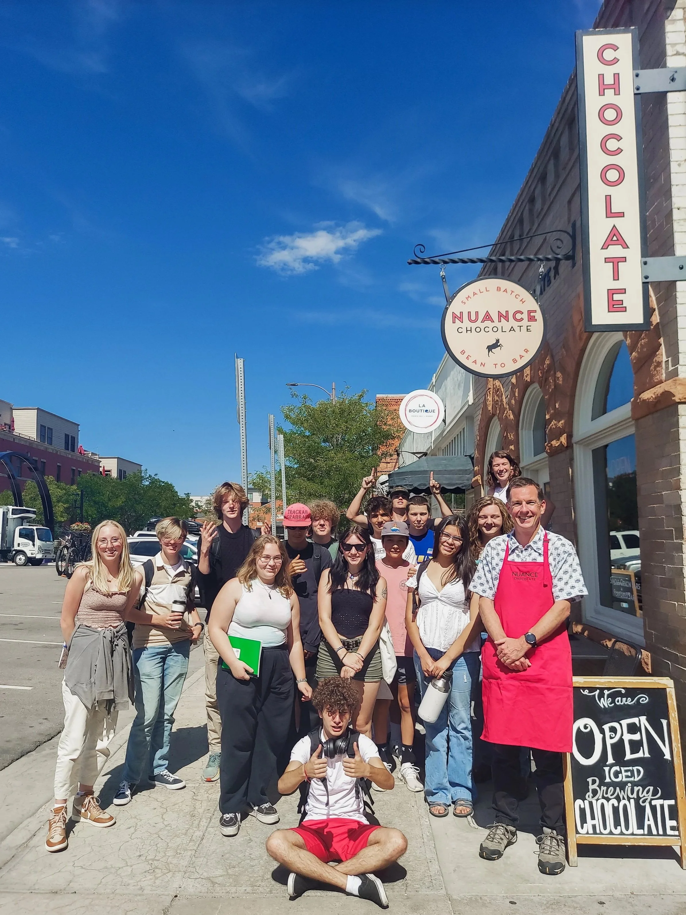 Learning through competency education Compass students visit local business and collaborate for real-world learning