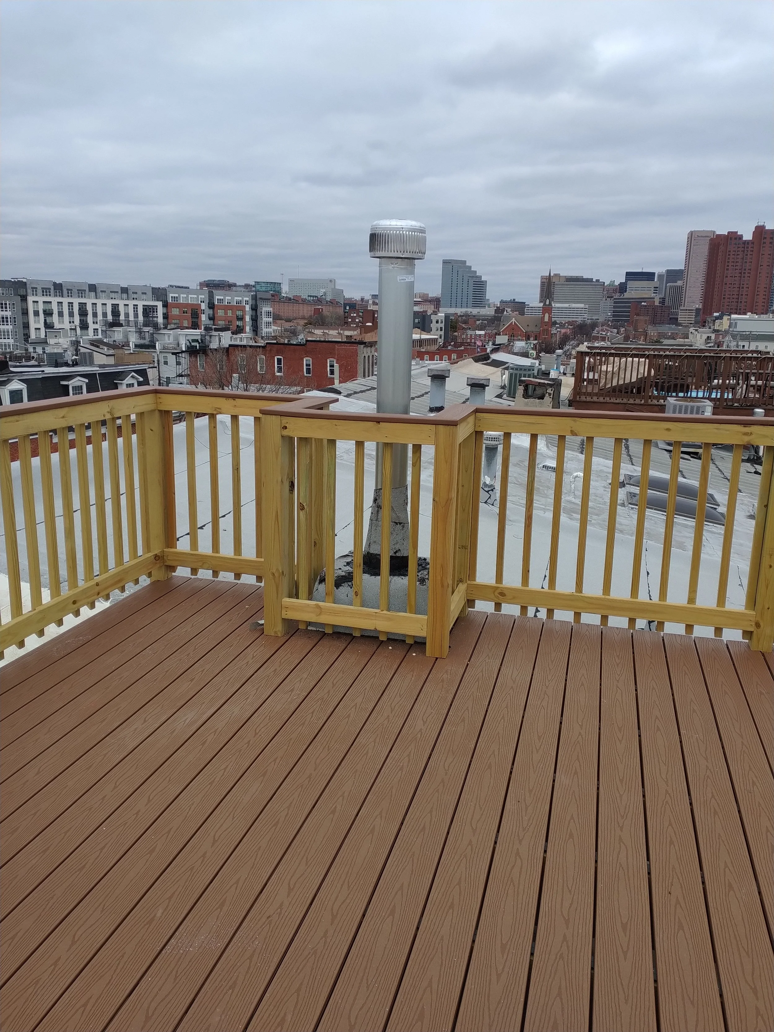 Luxury deck, custom deck, vinyl handrails, Lumber handrails, lumber deck, composite boards, door deck, roof deck, elevated deck, structural deck, framing deck; Lumber deck, roof deck, elevated deck, decks in New York City, decks builder in NYC, deck 