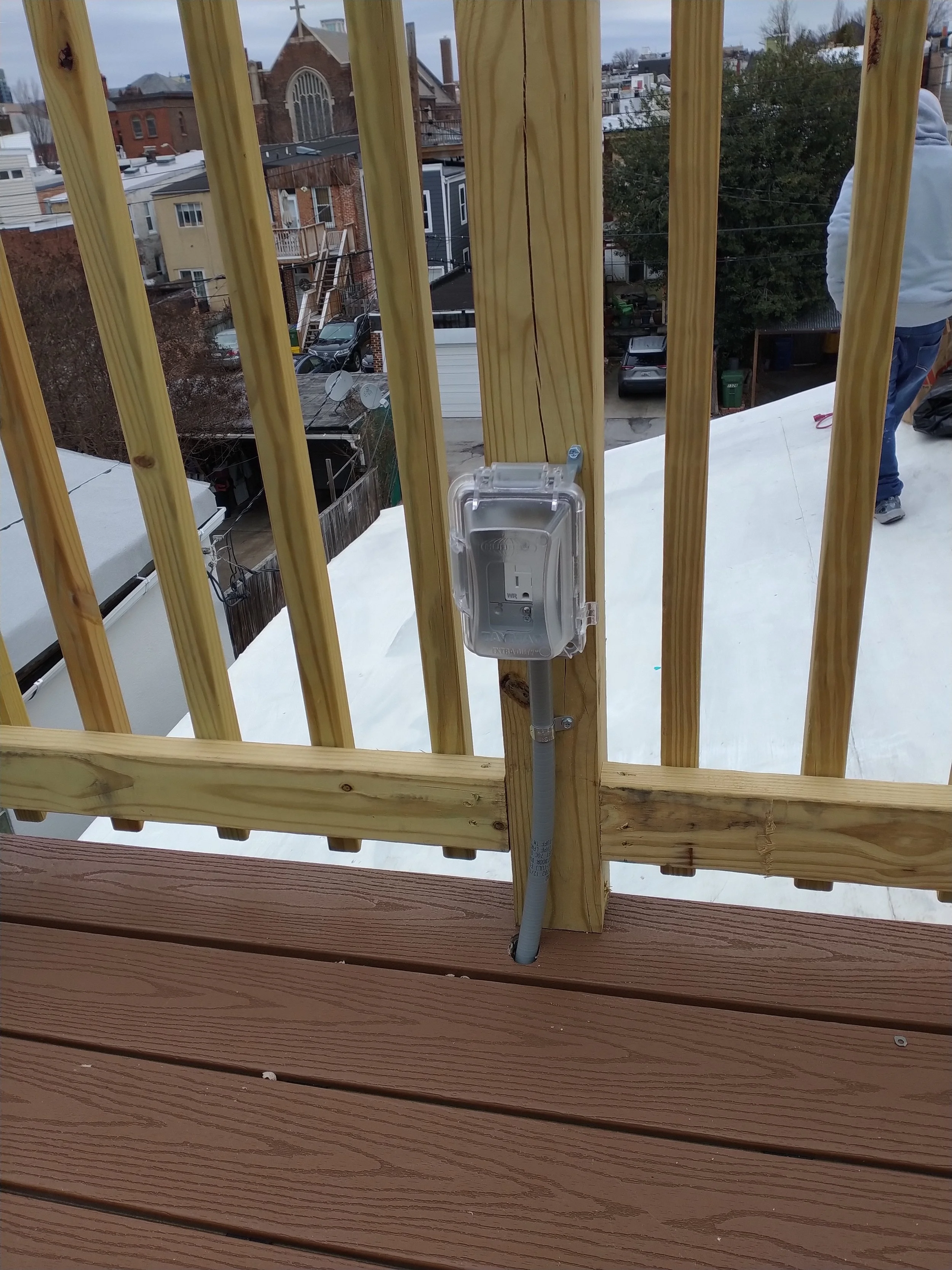 Luxury deck, custom deck, vinyl handrails, Lumber handrails, lumber deck, composite boards, door deck, roof deck, elevated deck, structural deck, framing deck; Lumber deck, roof deck, elevated deck, decks in New York City, decks builder in NYC, deck 