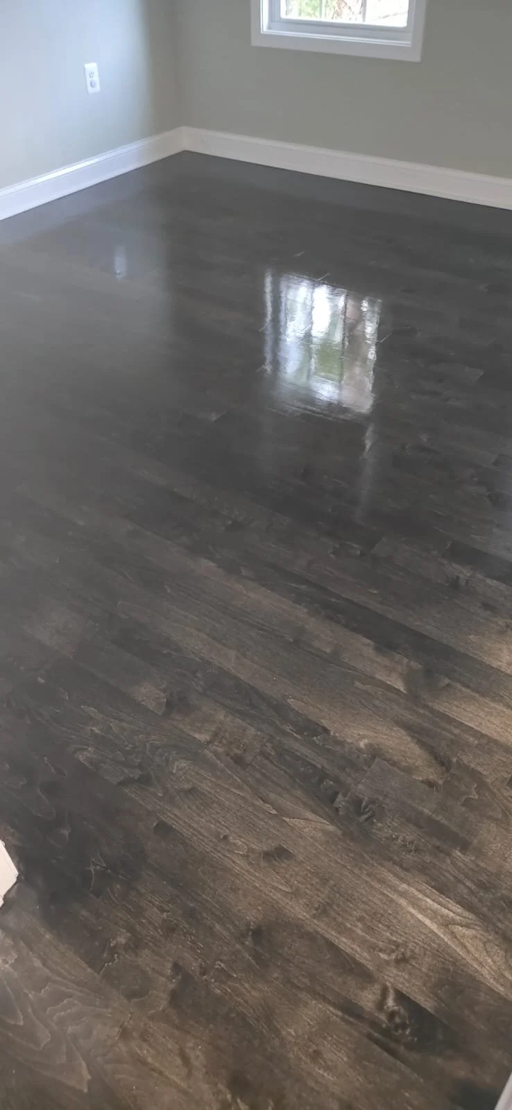 Zero down payment for vinyl plank flooring installation.Hardwood refinishing, hardwood resurfacing, floor refinishing, floor sanding, floor staining , staining hardwood, Hardwood installation, ebony hardwood floor