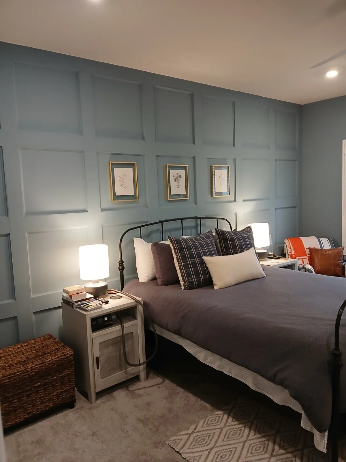 Accent wall, interior wall, custom bedroom, interior design, interior painting, luxury ideas