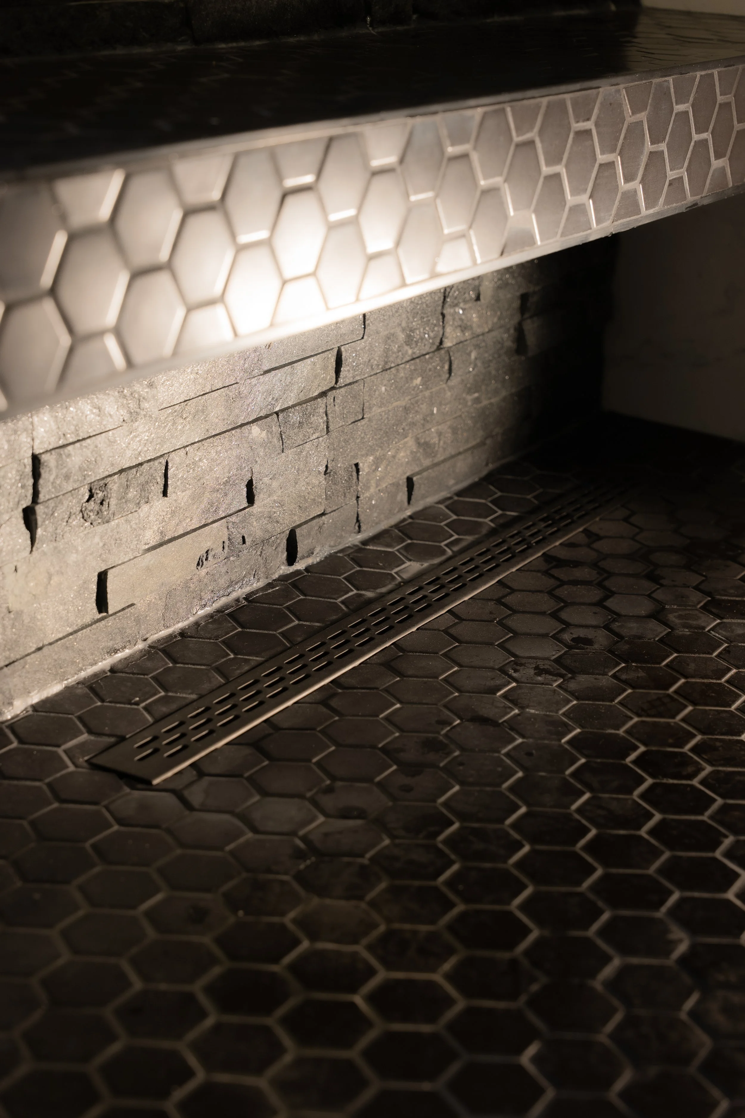 High-efficiency modern toilet installation. Part of a complete luxury bathroom transformation in Chevy Chase, MD.