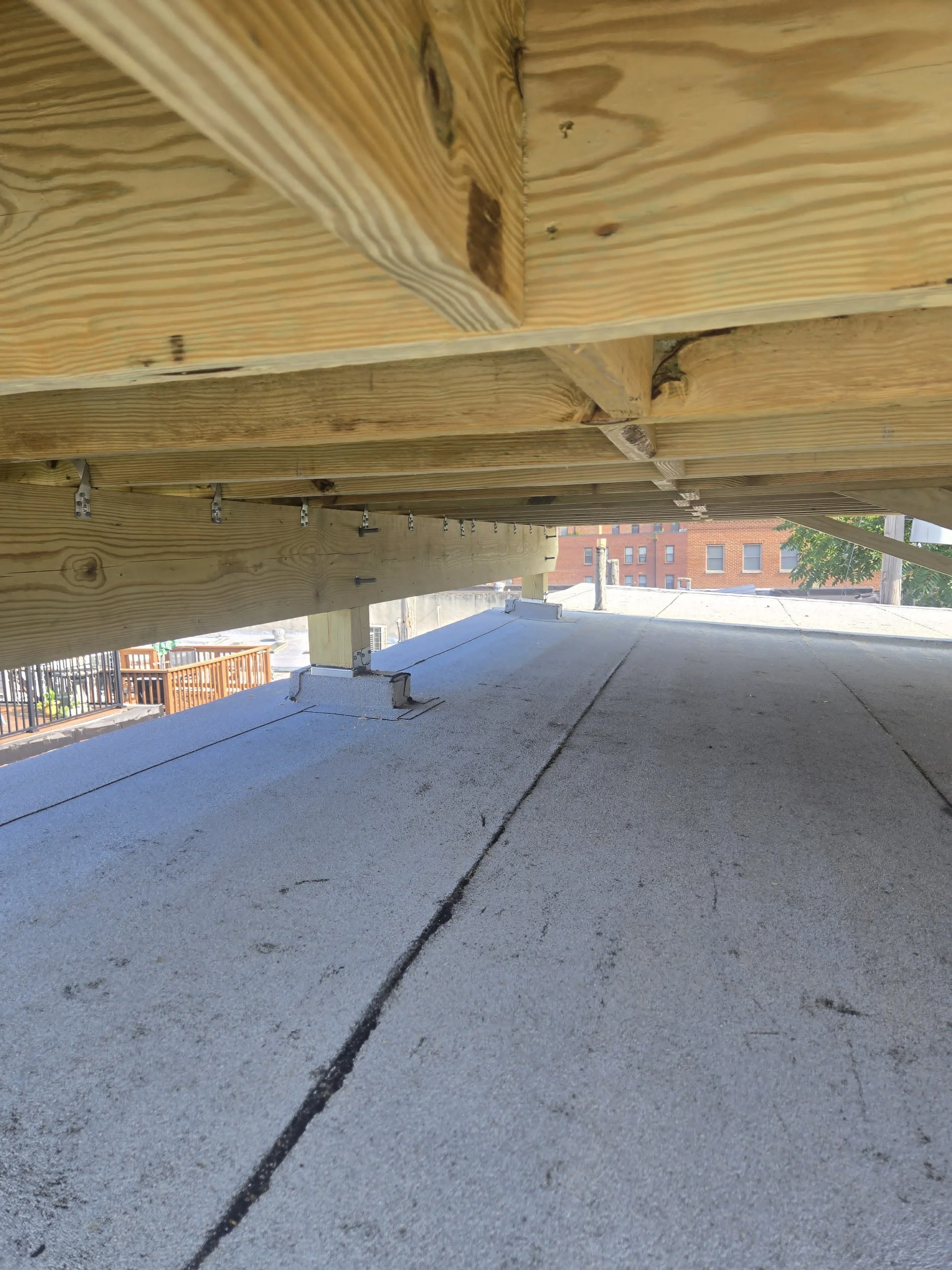 Luxury deck, custom deck, vinyl handrails, Lumber handrails, lumber deck, composite boards, door deck, elevated deck, engineering, architectural, structural deck, framing deck; Lumber deck, roof deck, elevated deck, decks in new york city, decks buil