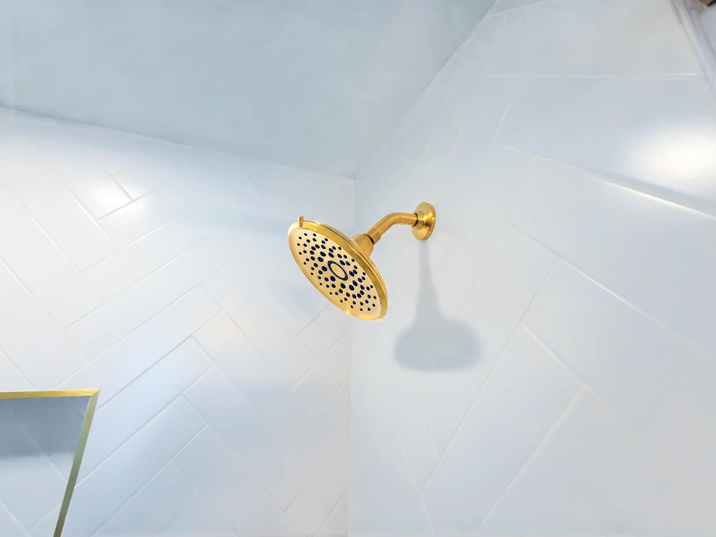 Barn Door, Custom glass door, shower niche, white subway tiles, luxury bathroom, New York  bathroom style, New Jersey bathroom remodeling, Maryland bathroom remodeling, luxury remodeling, Bathroom refresh.