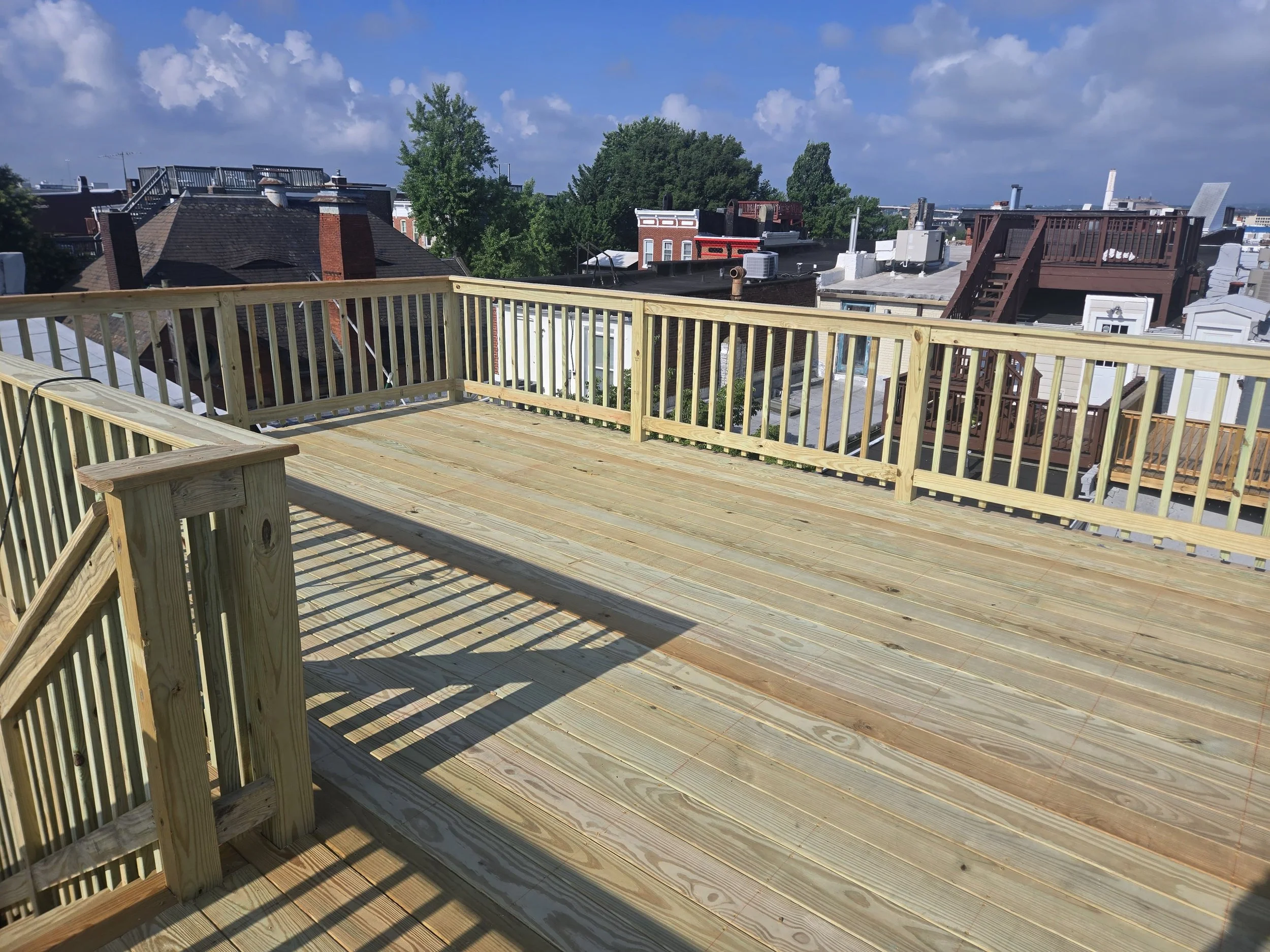 Luxury deck, custom deck, vinyl handrails, Lumber handrails, lumber deck, composite boards, door deck, elevated deck, engineering, architectural, structural deck, framing deck; Lumber deck, roof deck, elevated deck, decks in new york city, decks buil