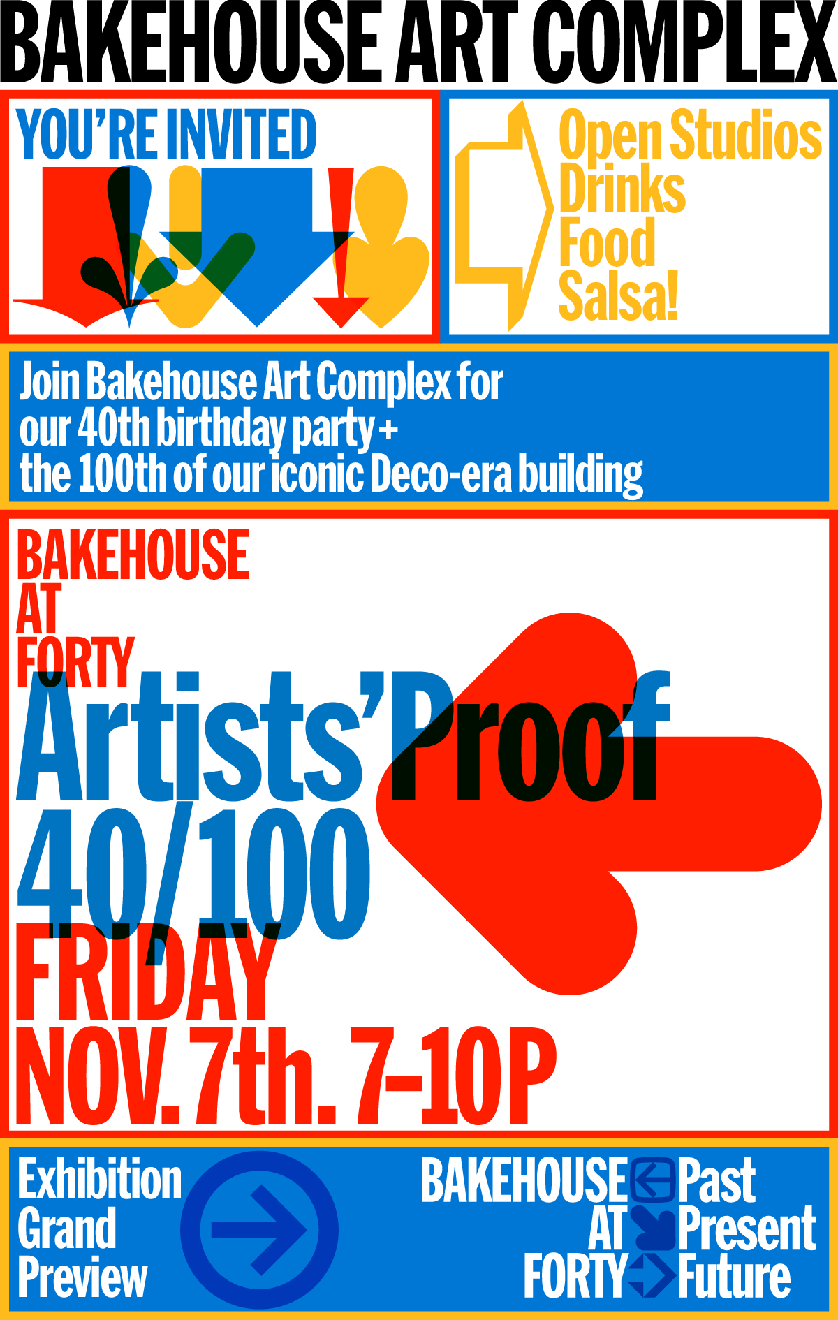 Bakehouse Art Complex 40th Birthday Party