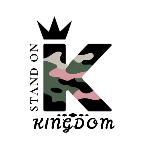 Stand on Kingdom logo representing a faith-based brand focused on leadership, strength, and purpose.