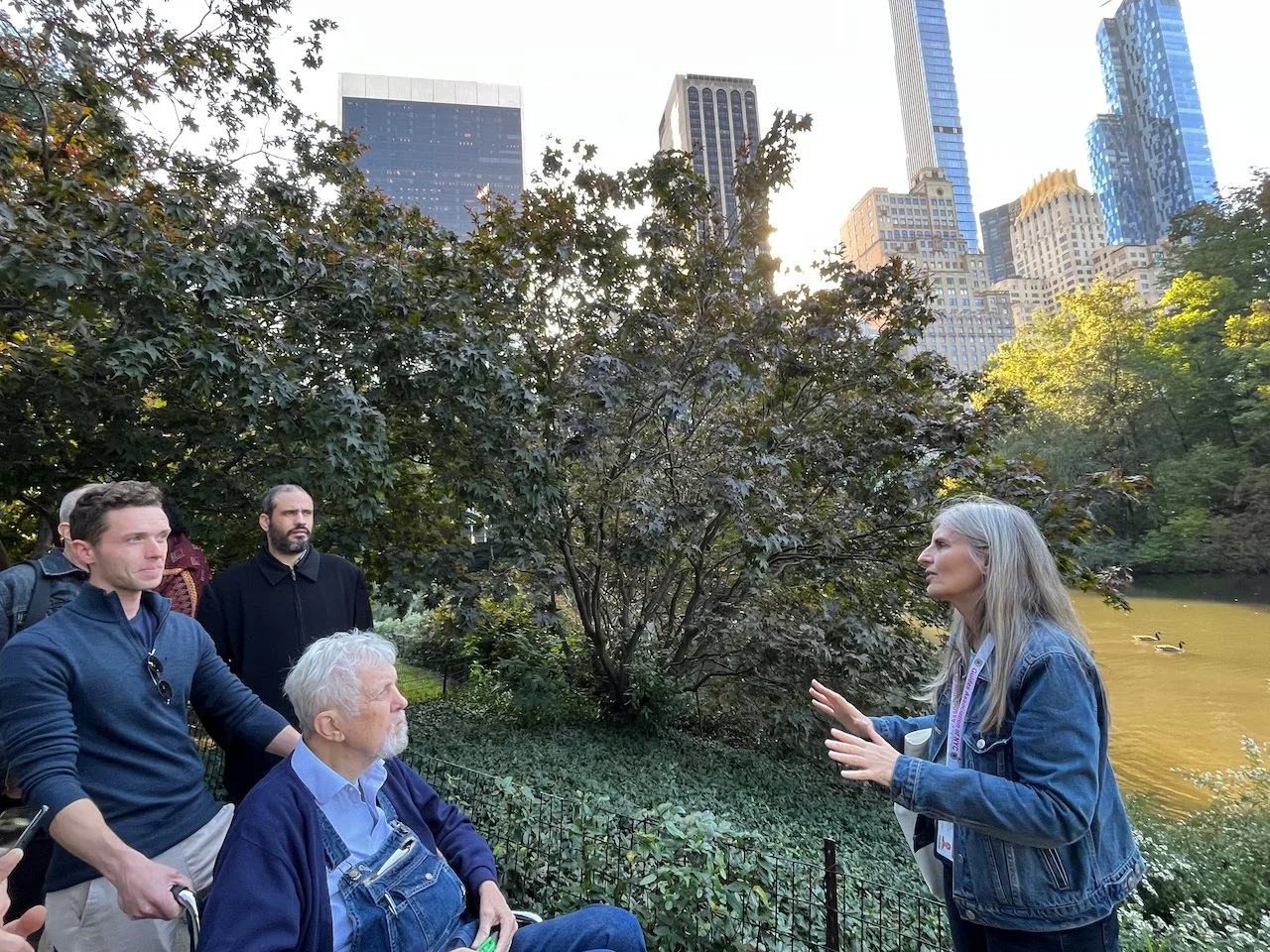 Central Park NYC pond tour group