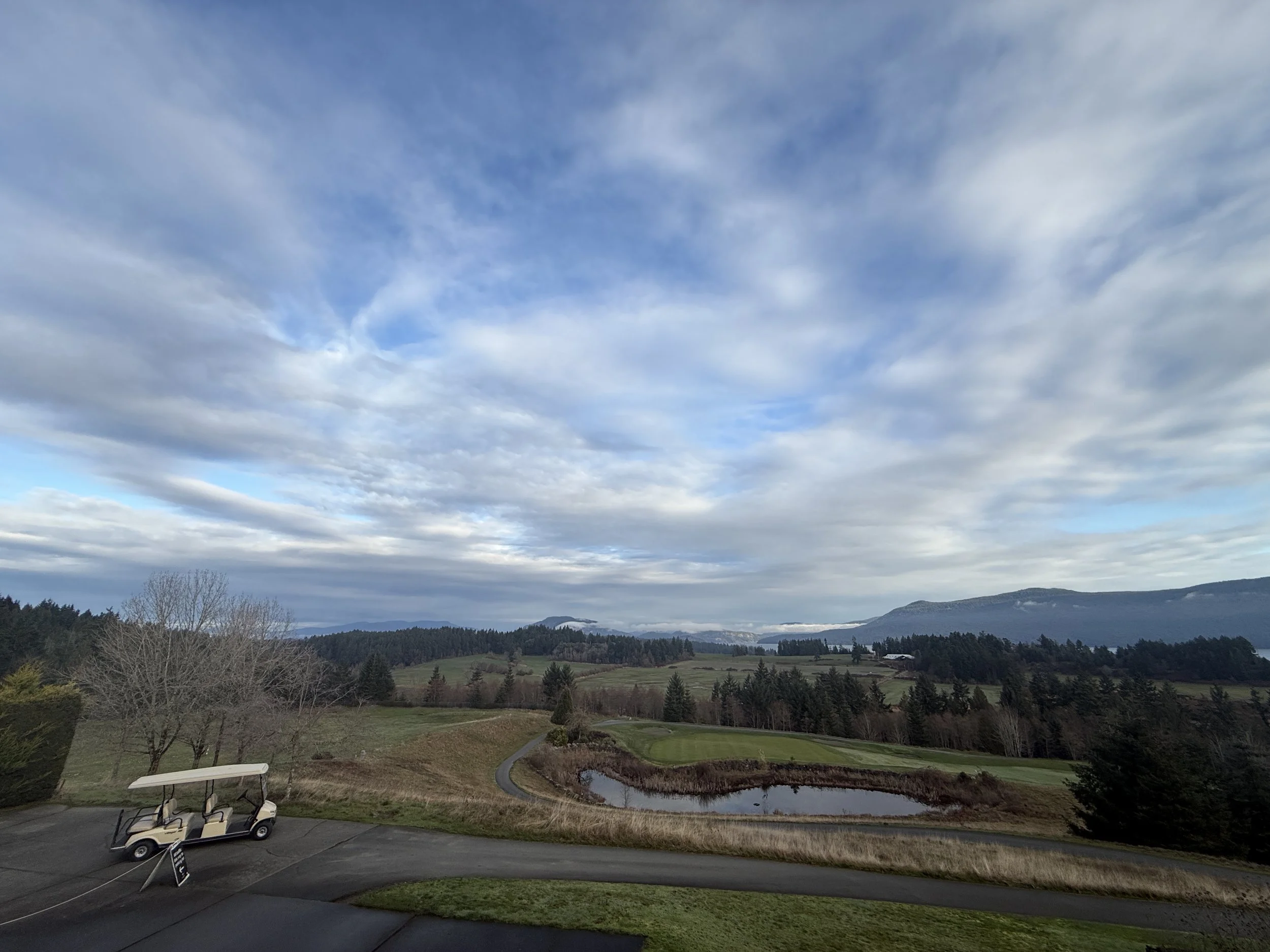 View from the Restaurant at Arbutus Ridge Golf Club