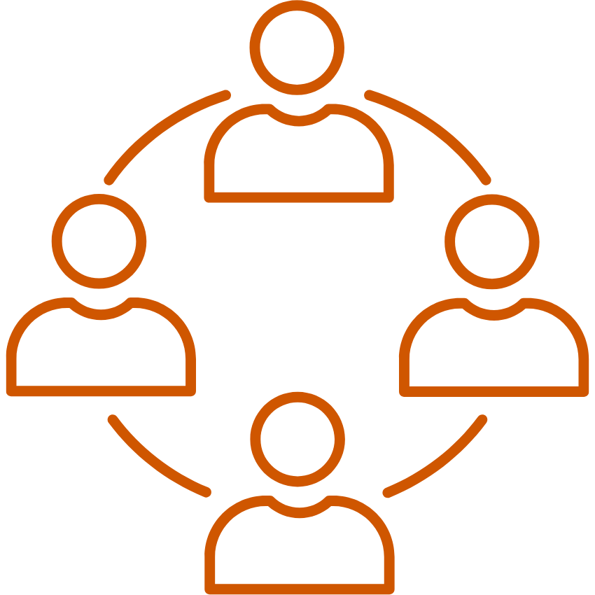 4 people forming a circle